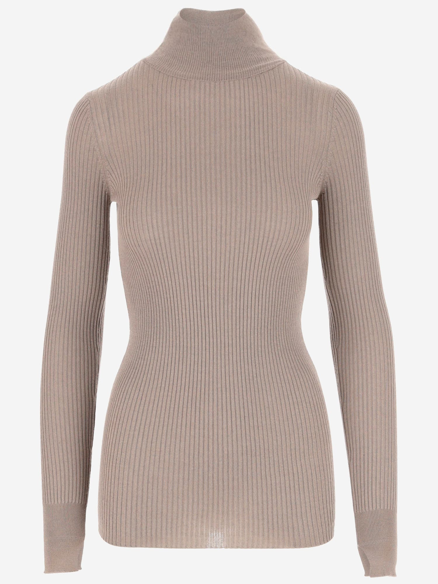 Ribbed Silk And Cashmere Pullover