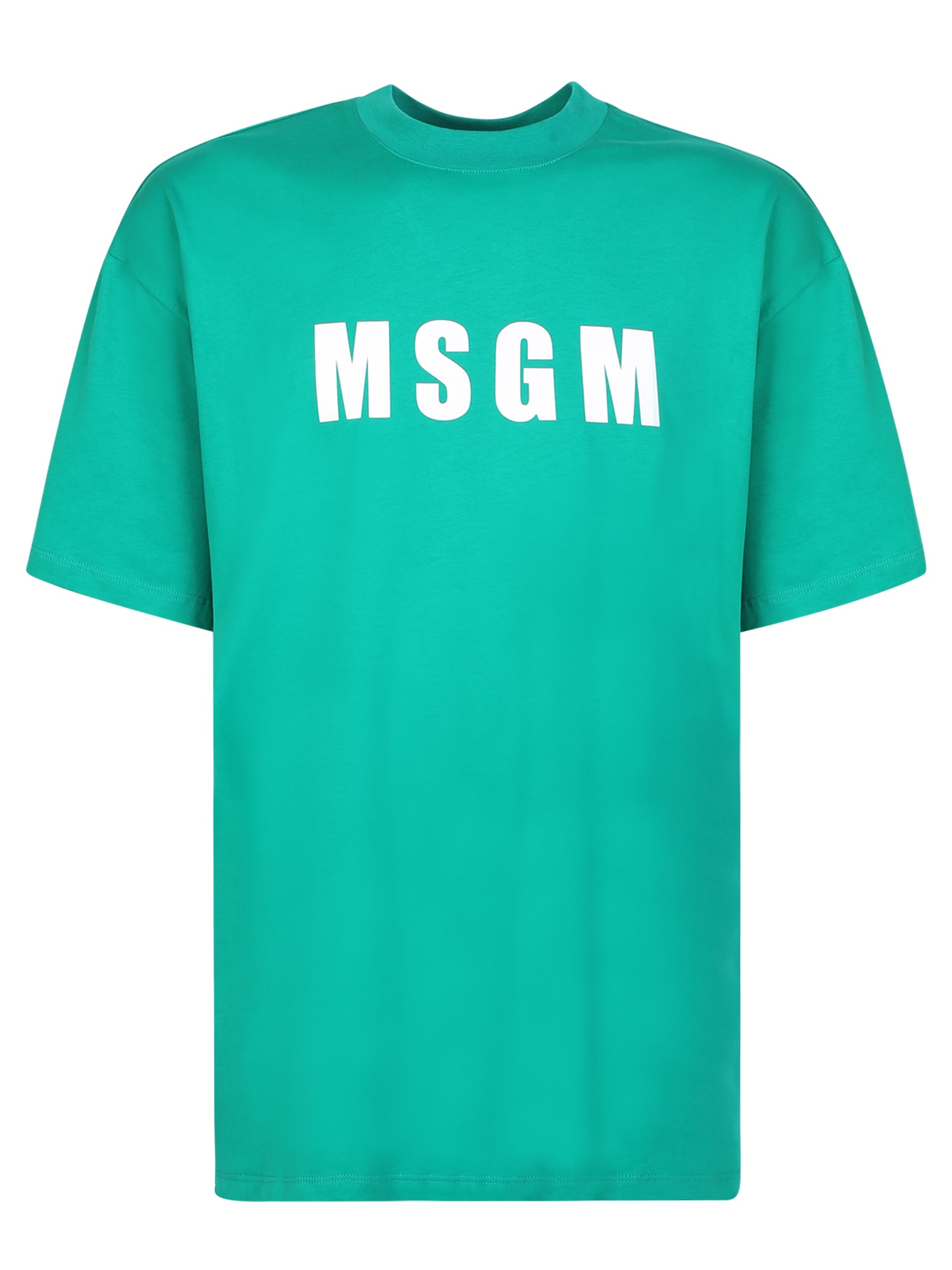 MSGM T-shirt With Logo Green