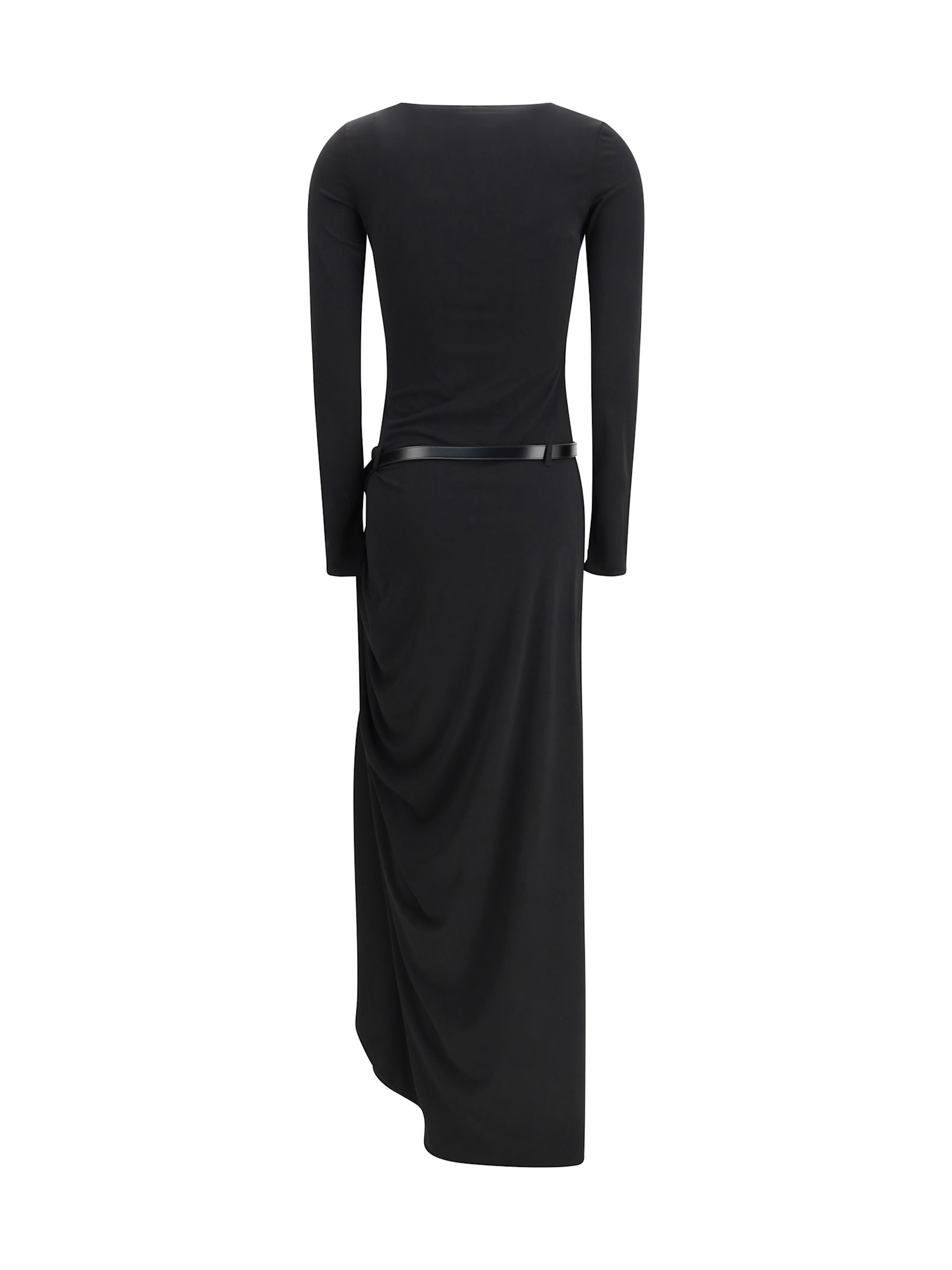 Coperni Women Long-sleeve Suspended Dress In Black