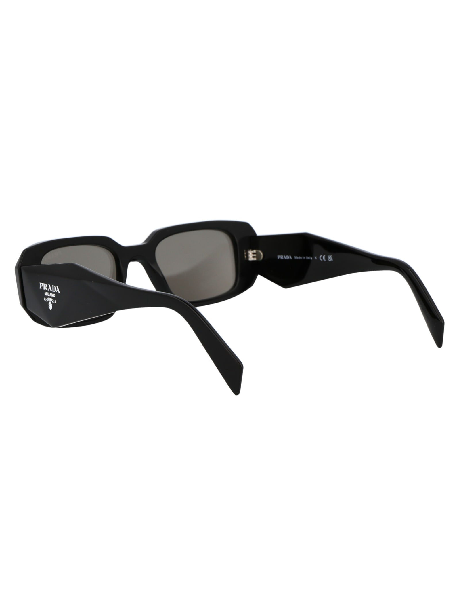 Shop Prada 0pr 17ws Sunglasses In 1ab2b0 Black