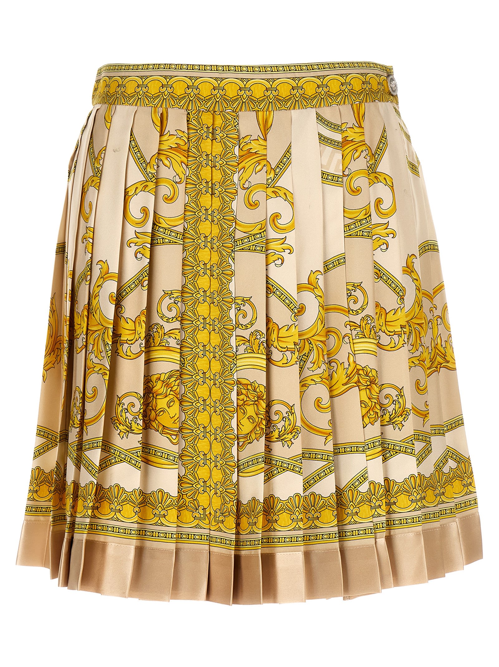 Shop Versace La Coupe Des Dieux Skirt In Multicolor