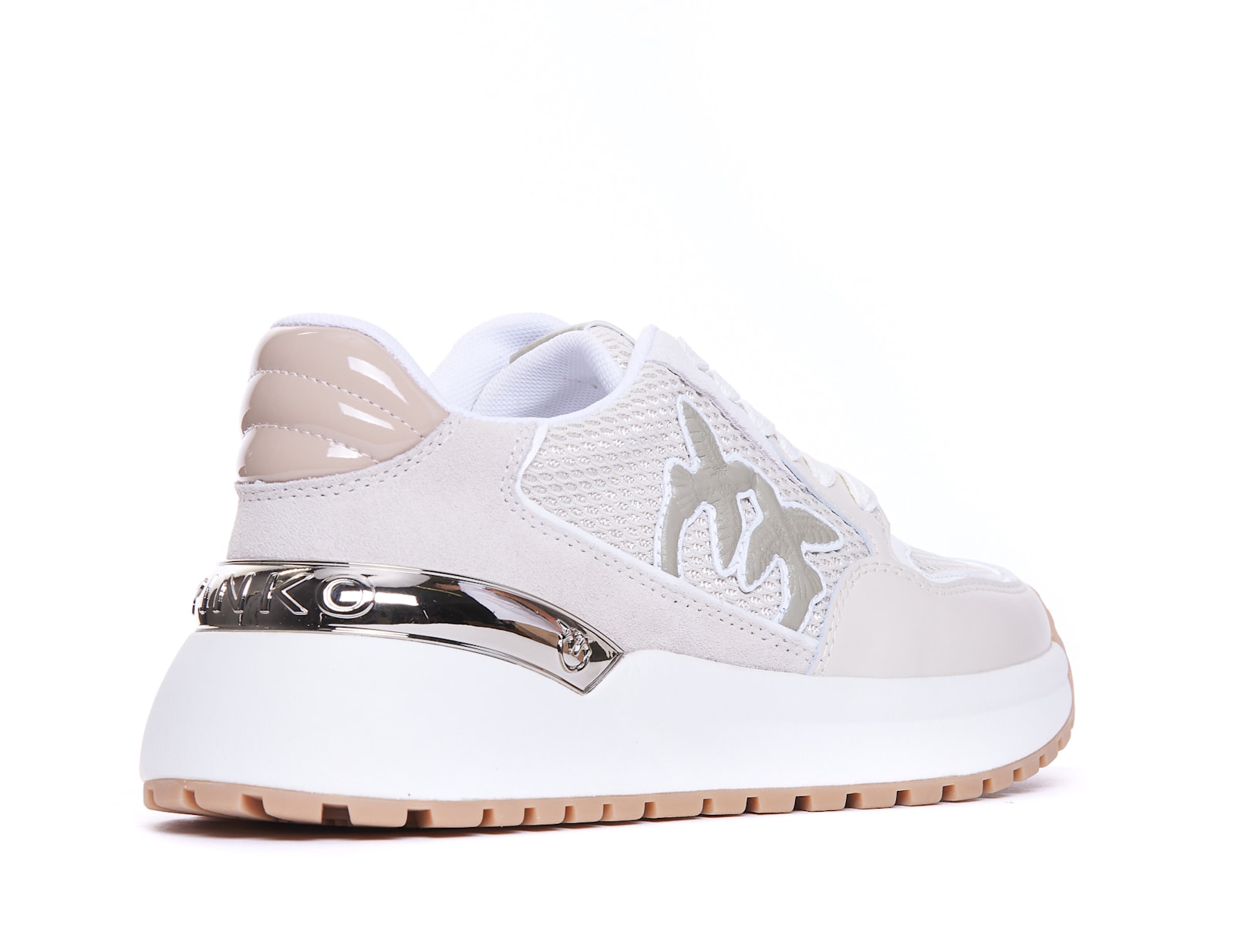 Shop Pinko Gem Sneakers In Pink