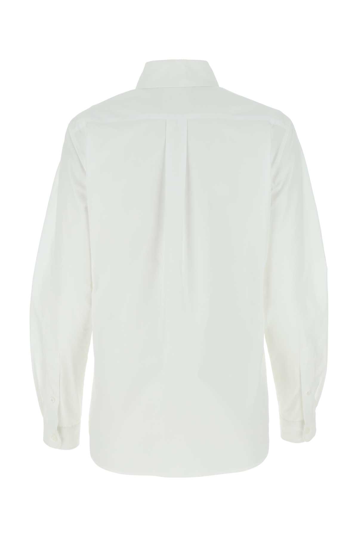 Givenchy White Poplin Shirt In 100