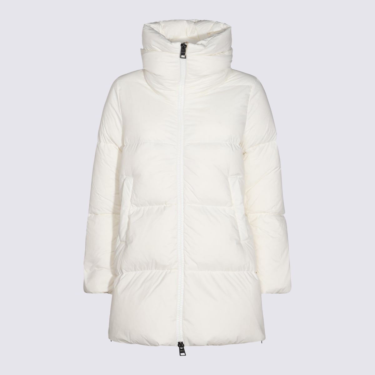 Shop Herno White Down Jacket