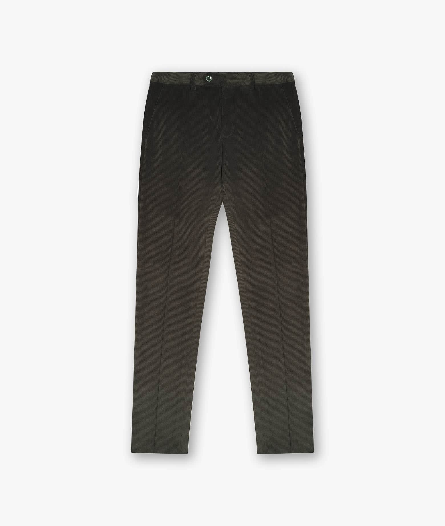 Shop Larusmiani Velvet Trousers Howard Pants In Teal