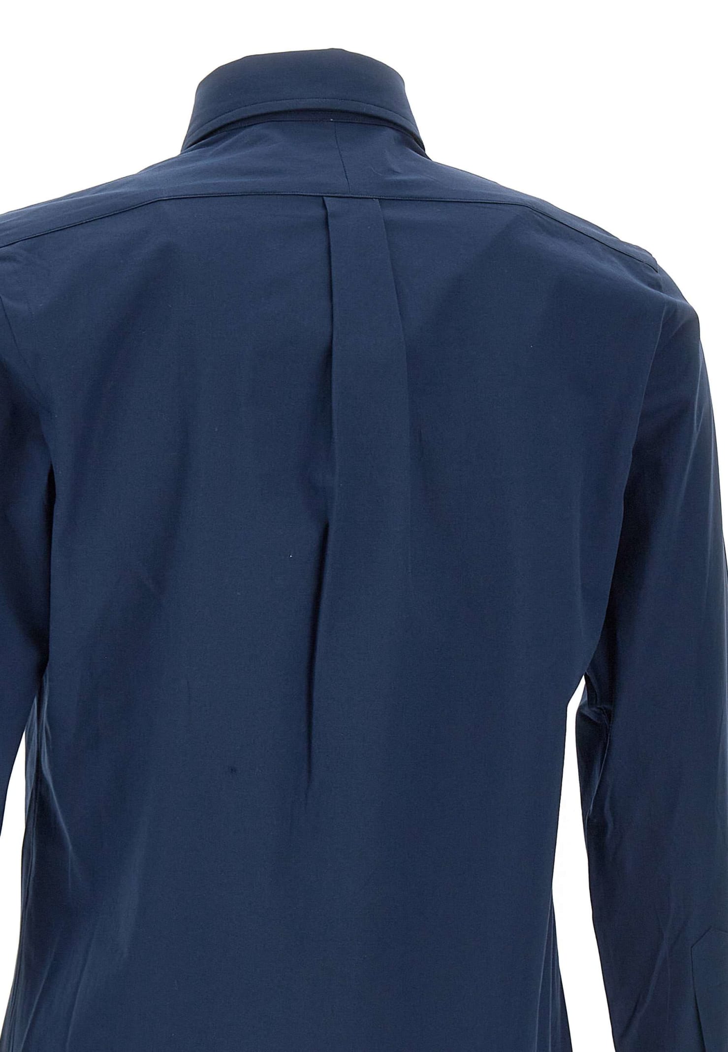 Shop Ralph Lauren Core Replen Stretch Cotton Shirt In Navy
