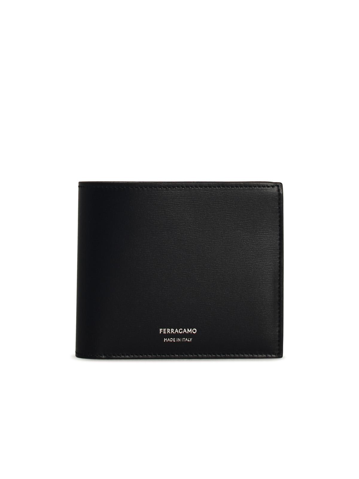 Ferragamo florence Black Leather Wallet