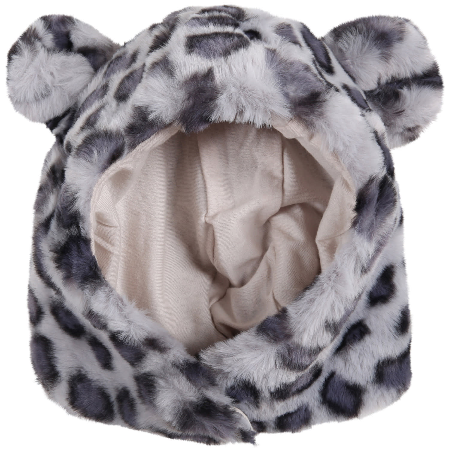 Molo Grey Hat For Kids With Animalier Print