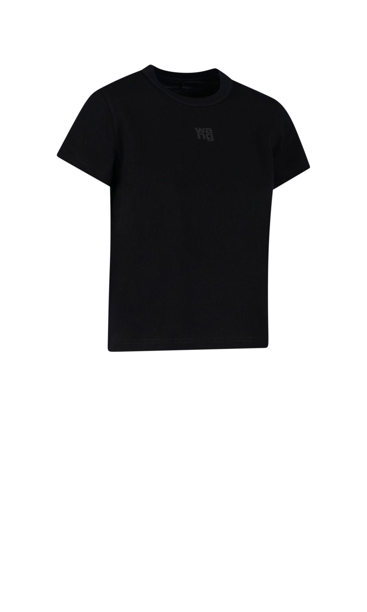 Shop Alexander Wang Logo T-shirt In Black