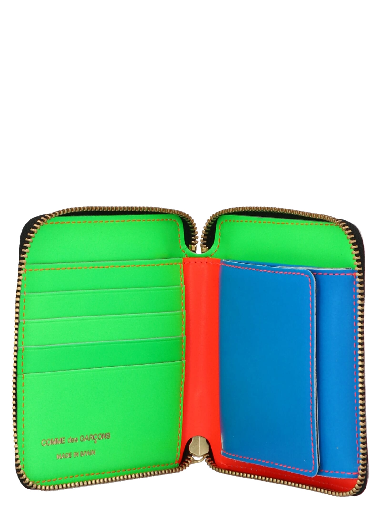 Comme Des Garçons Super Fluo Wallet In Orange
