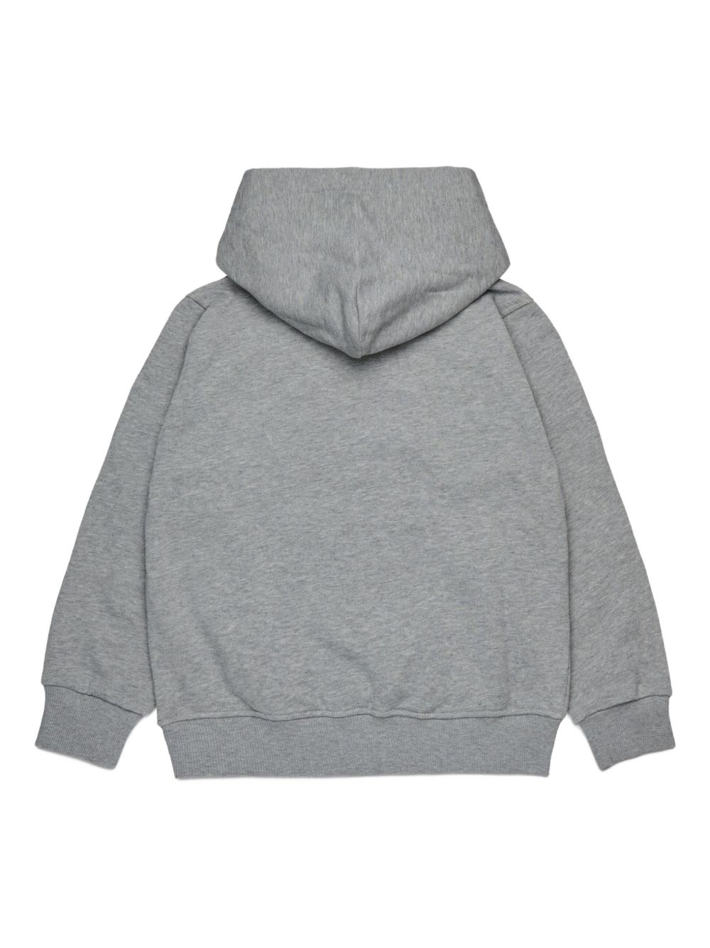 Diesel Logo-patch Hoodie In Gray