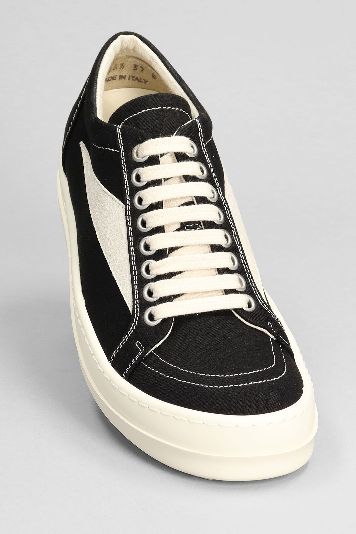 Shop Drkshdw Vintage Sneaks Sneakers In Black Cotton