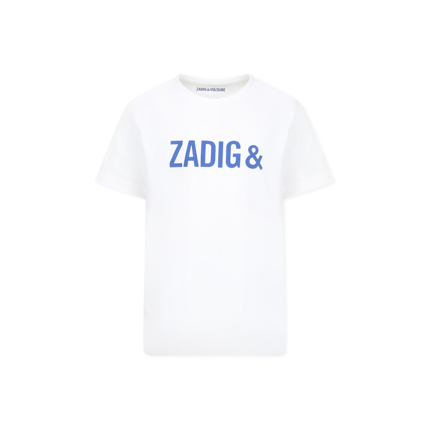 Zadig & Voltaire White T-shirt For Boy With Logo In White