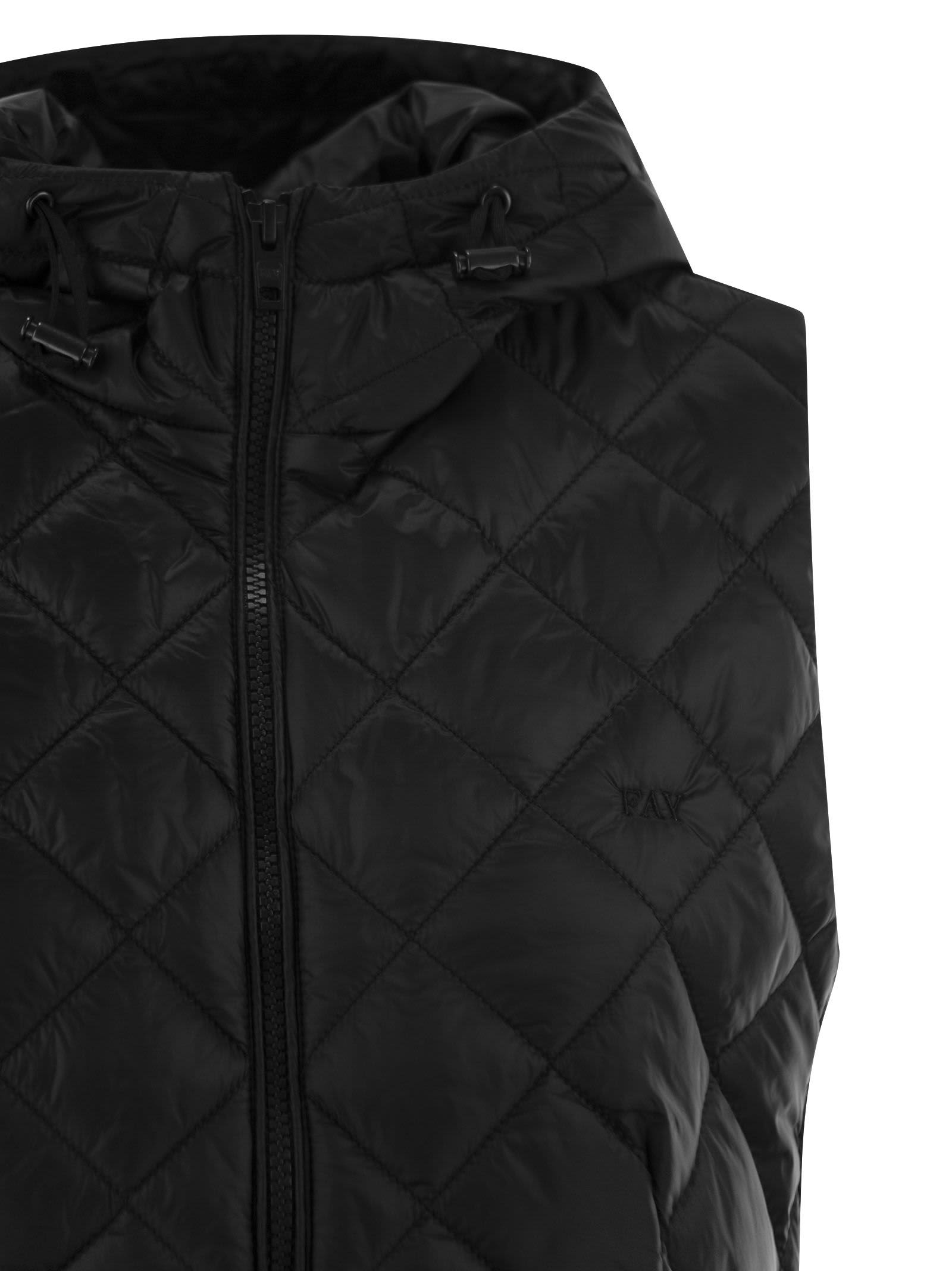 Shop Fay Quilted Nylon Waistcoat In Black