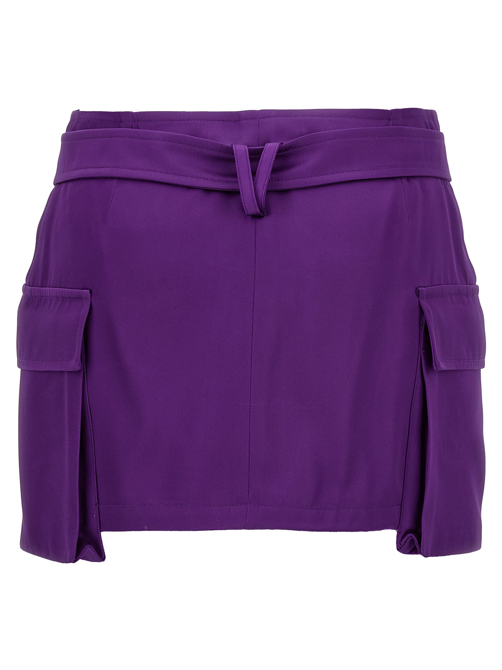 Shop Versace Medusa Biggie Skirt In Purple
