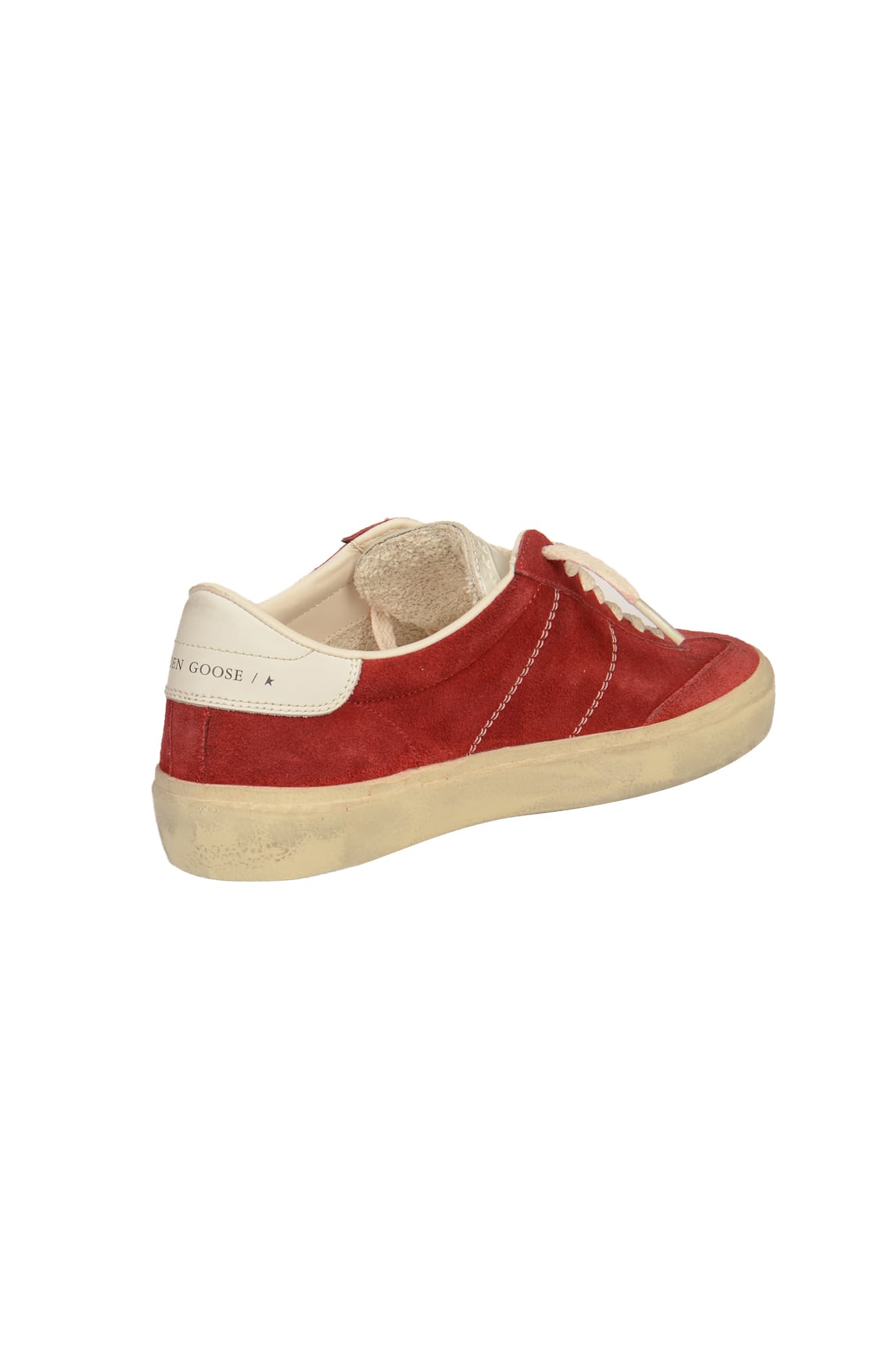 Shop Golden Goose Soul Star Sneakers In Dark Red