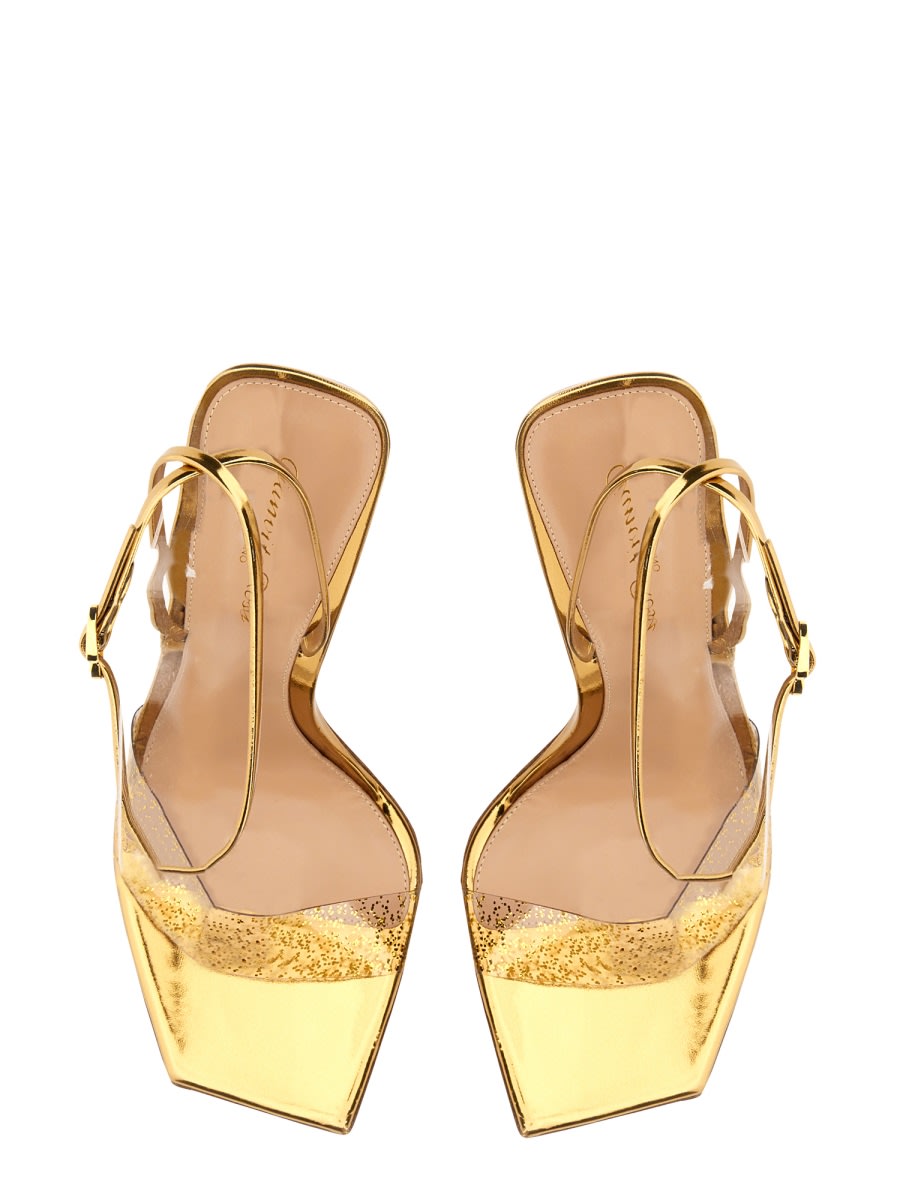 Shop Gianvito Rossi Odissey Sandal In Gold