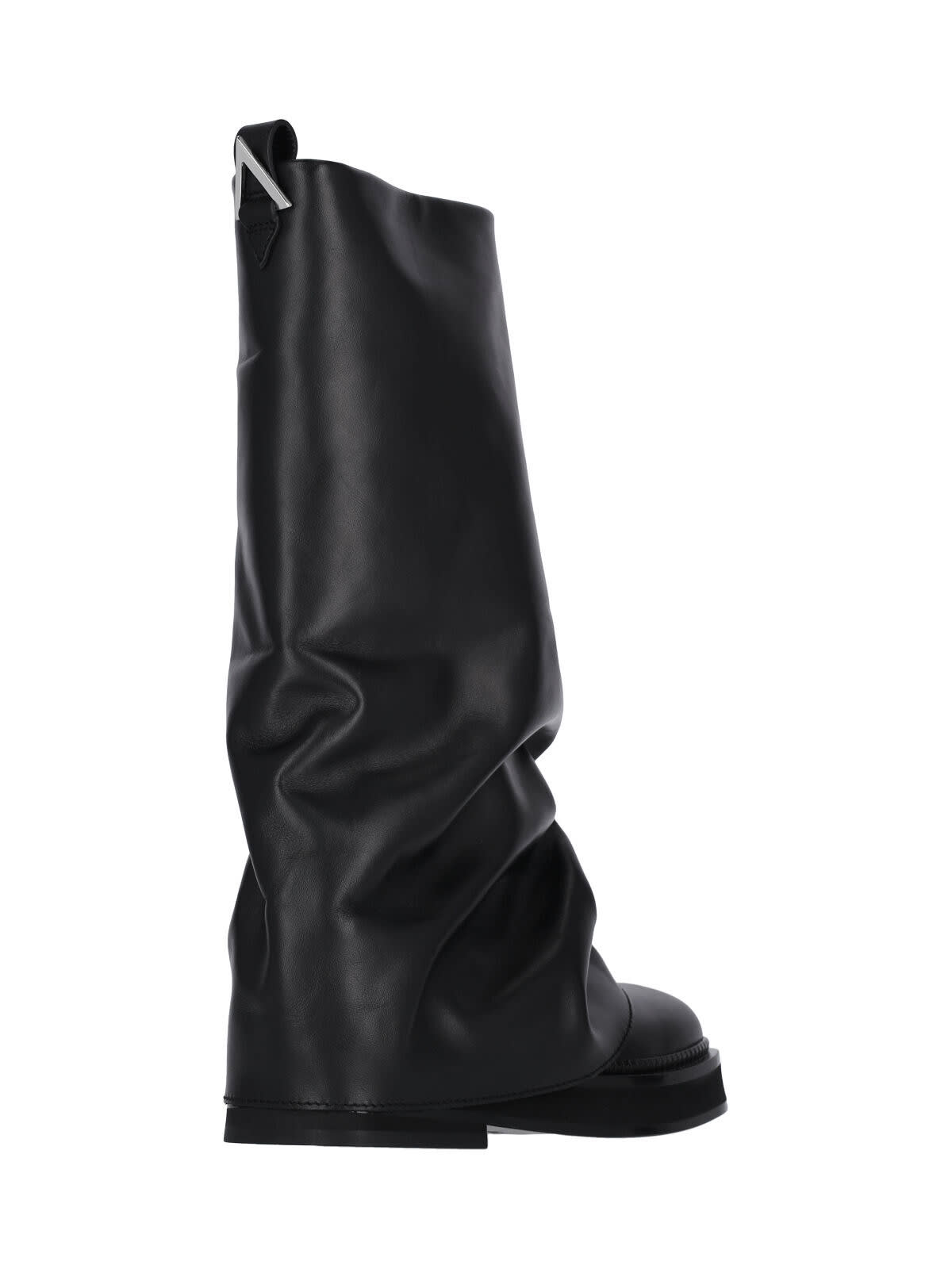Attico Robin Combat Boots In Black