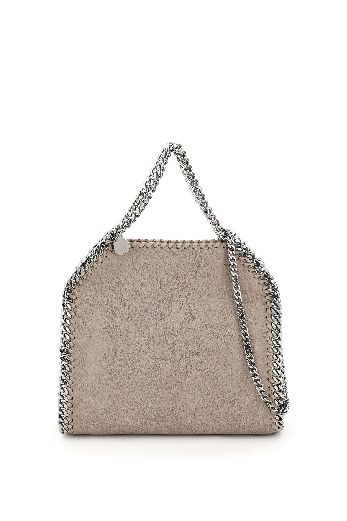 Shop Stella Mccartney Falabella Mini Tote Bag In Ash Grey