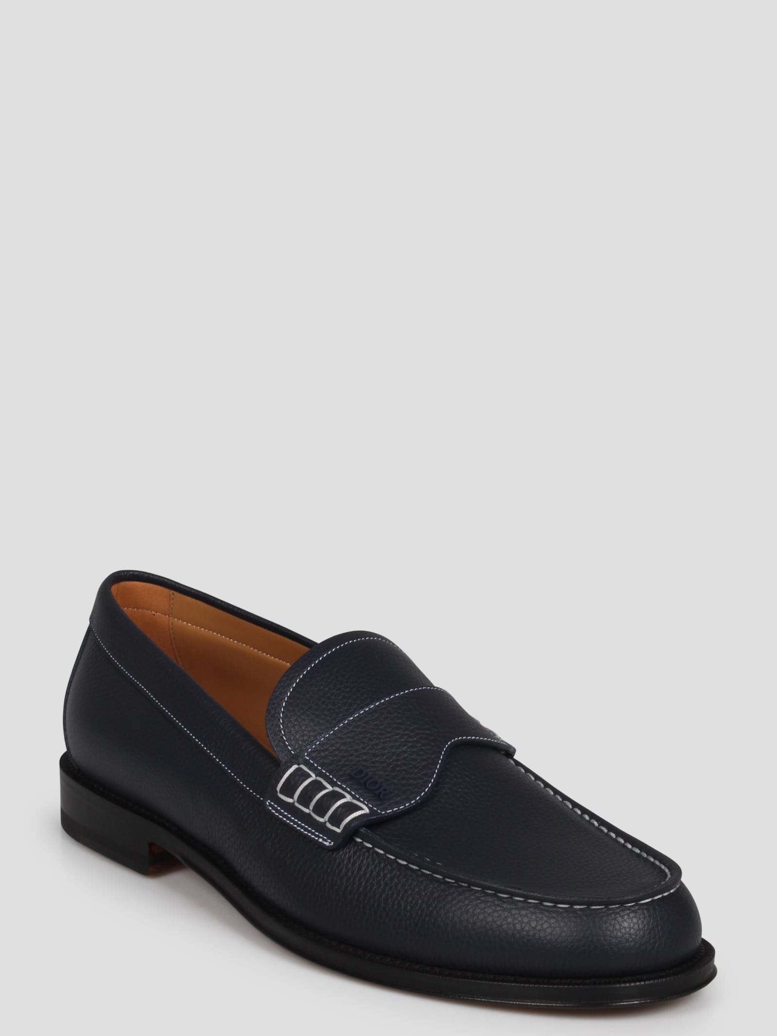 Shop Dior Granville Loafer In Blue