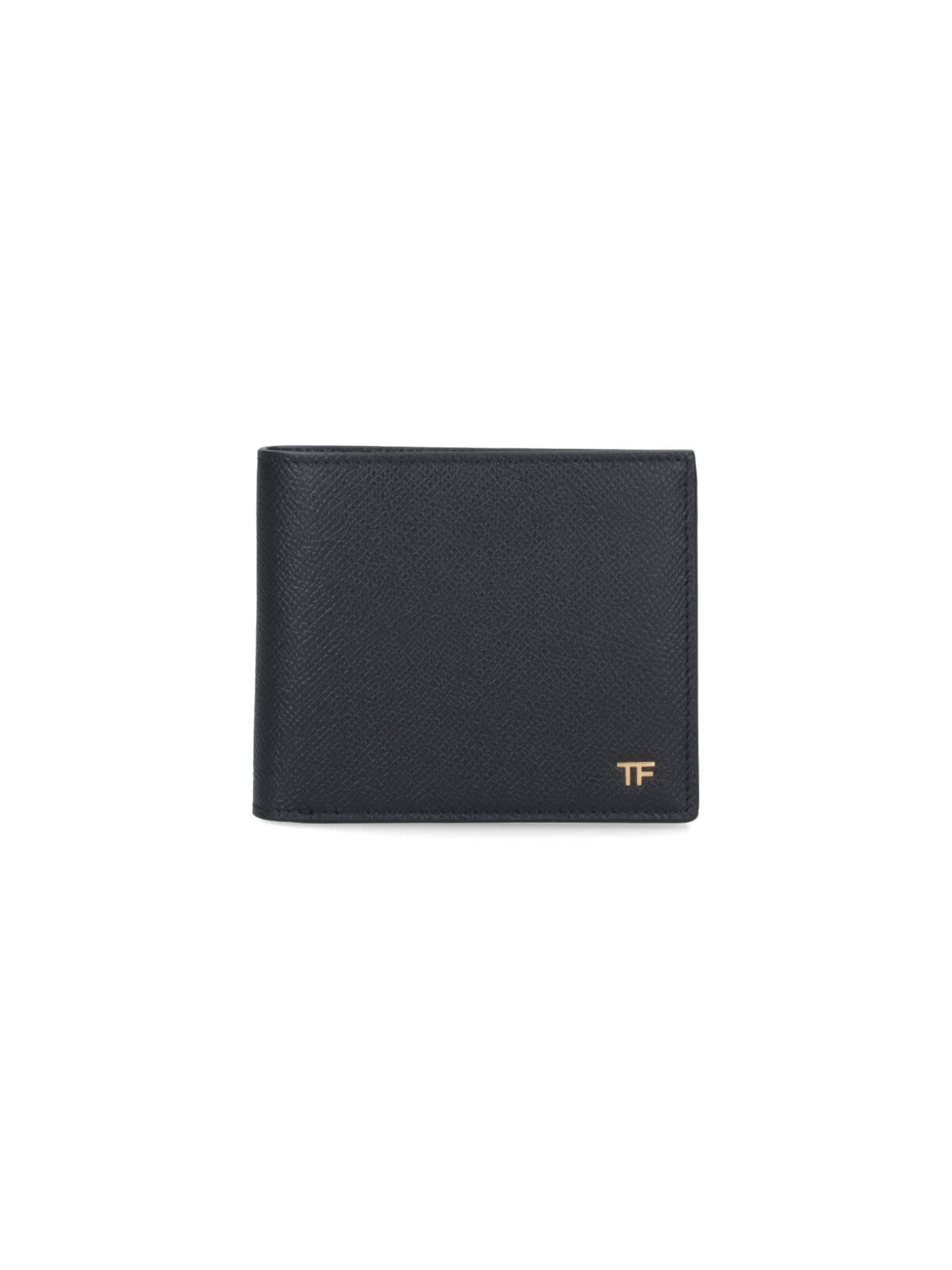 Tom Ford Bi-fold Logo Wallet In Black