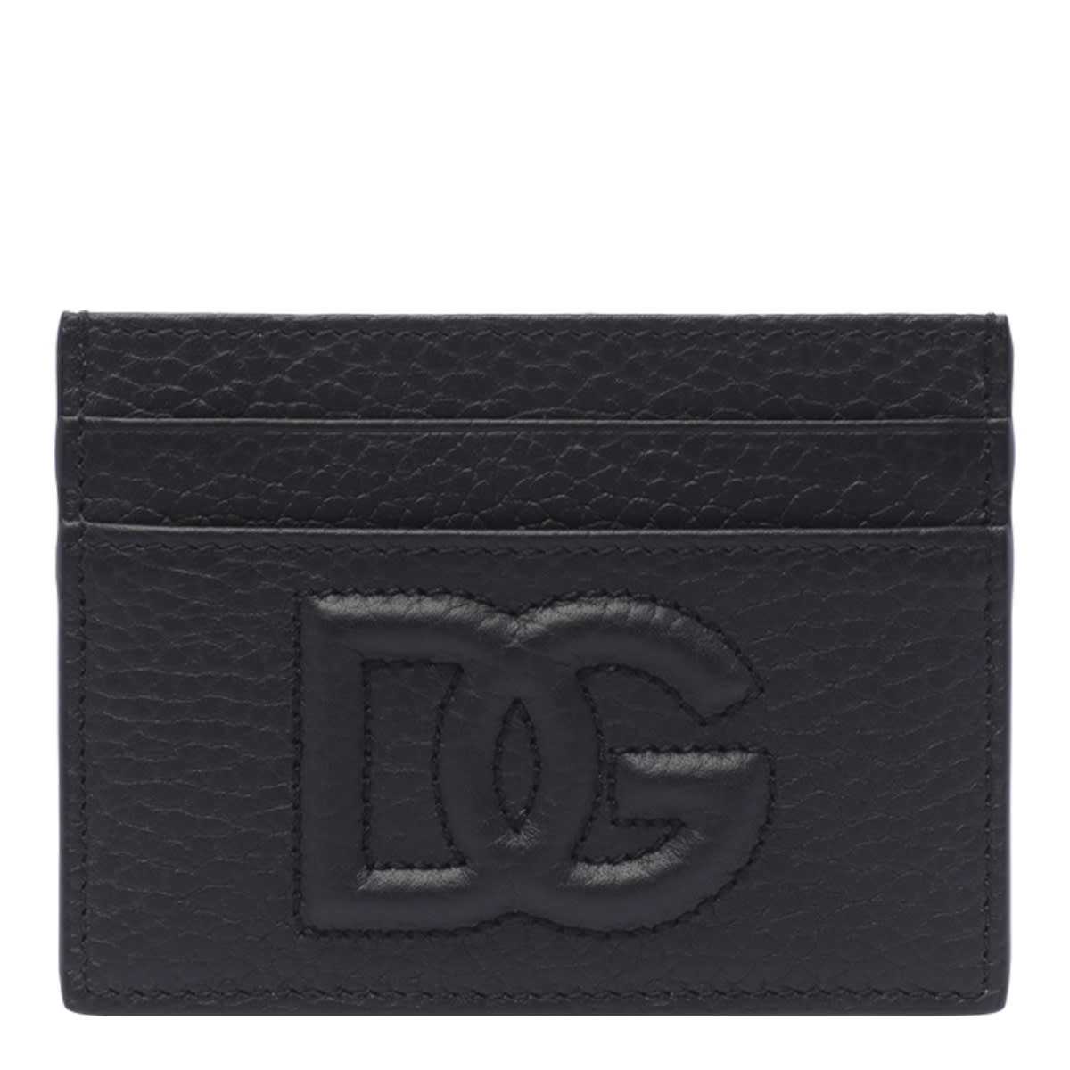 Shop Dolce & Gabbana Dg Logo Cards Holder In Black