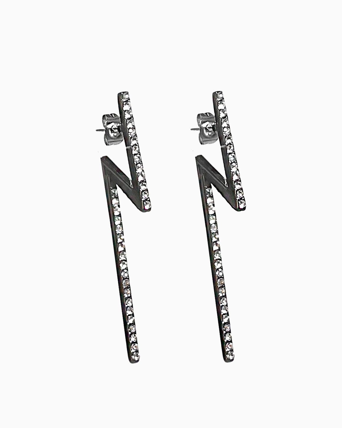 Flash Earrings Black Diamond