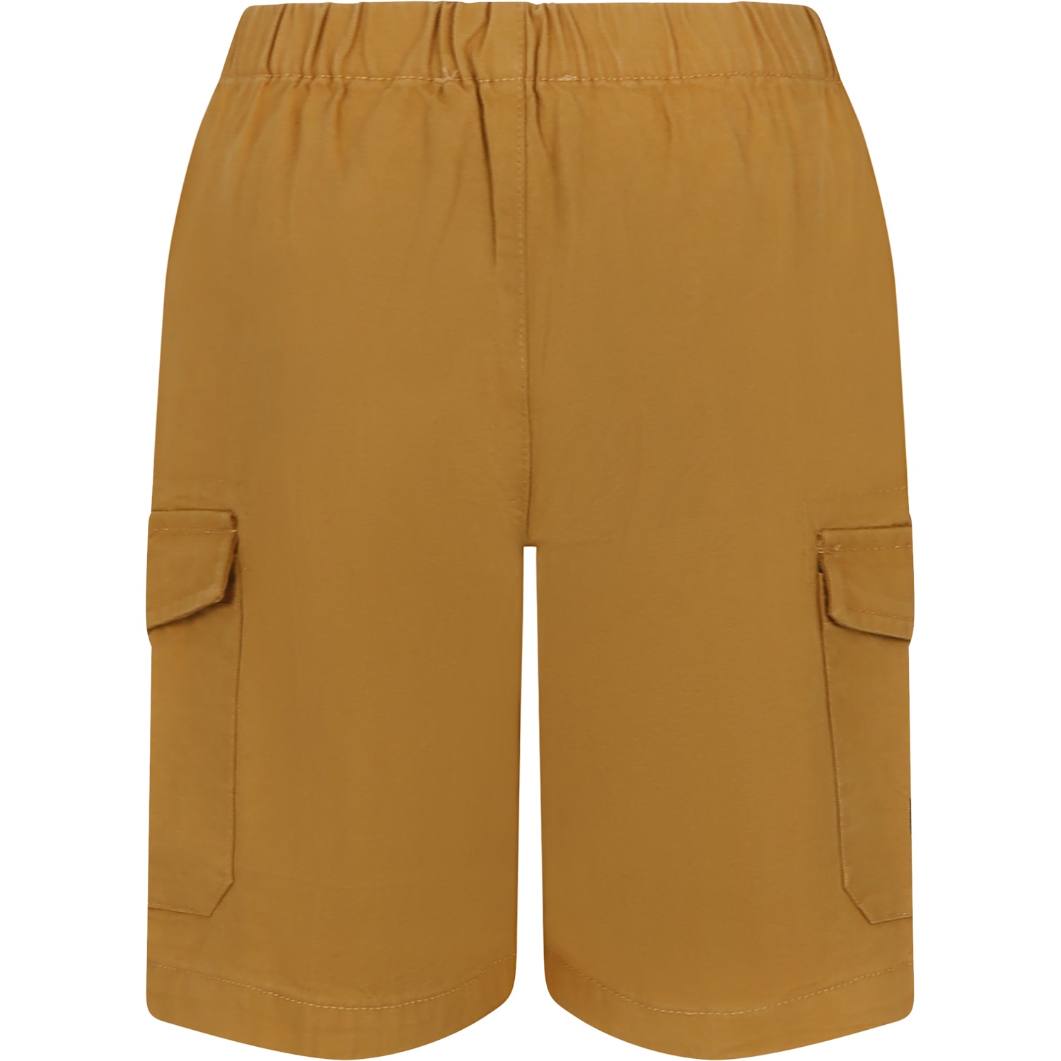 Shop Moschino Borown Shorts For Kids With Teddy Bear And Logo In Brown