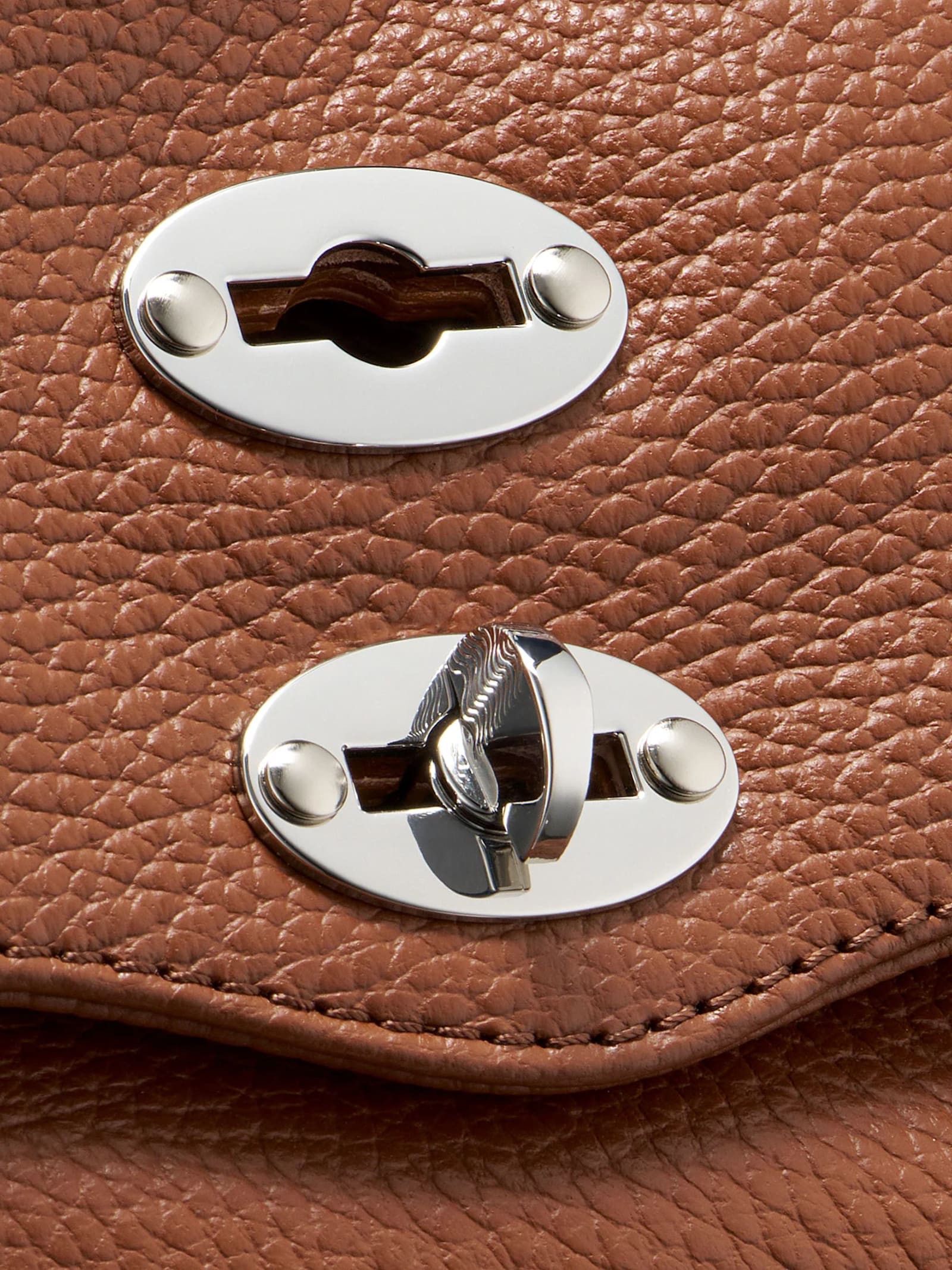 Zanellato Postina Daily Baby Handmade Leather Handbag In Brown