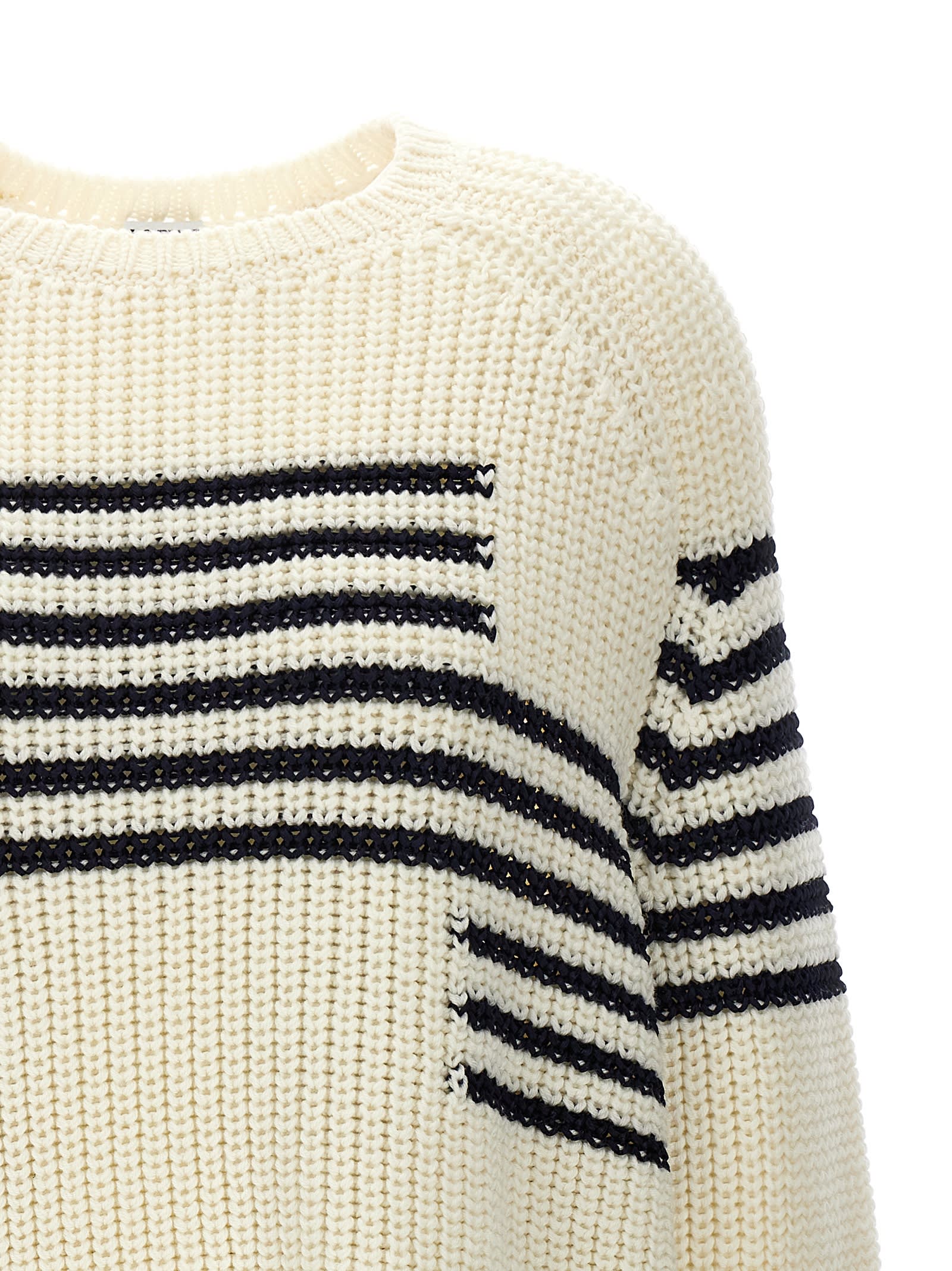 Shop Loewe Striped Sweater In Multicolor