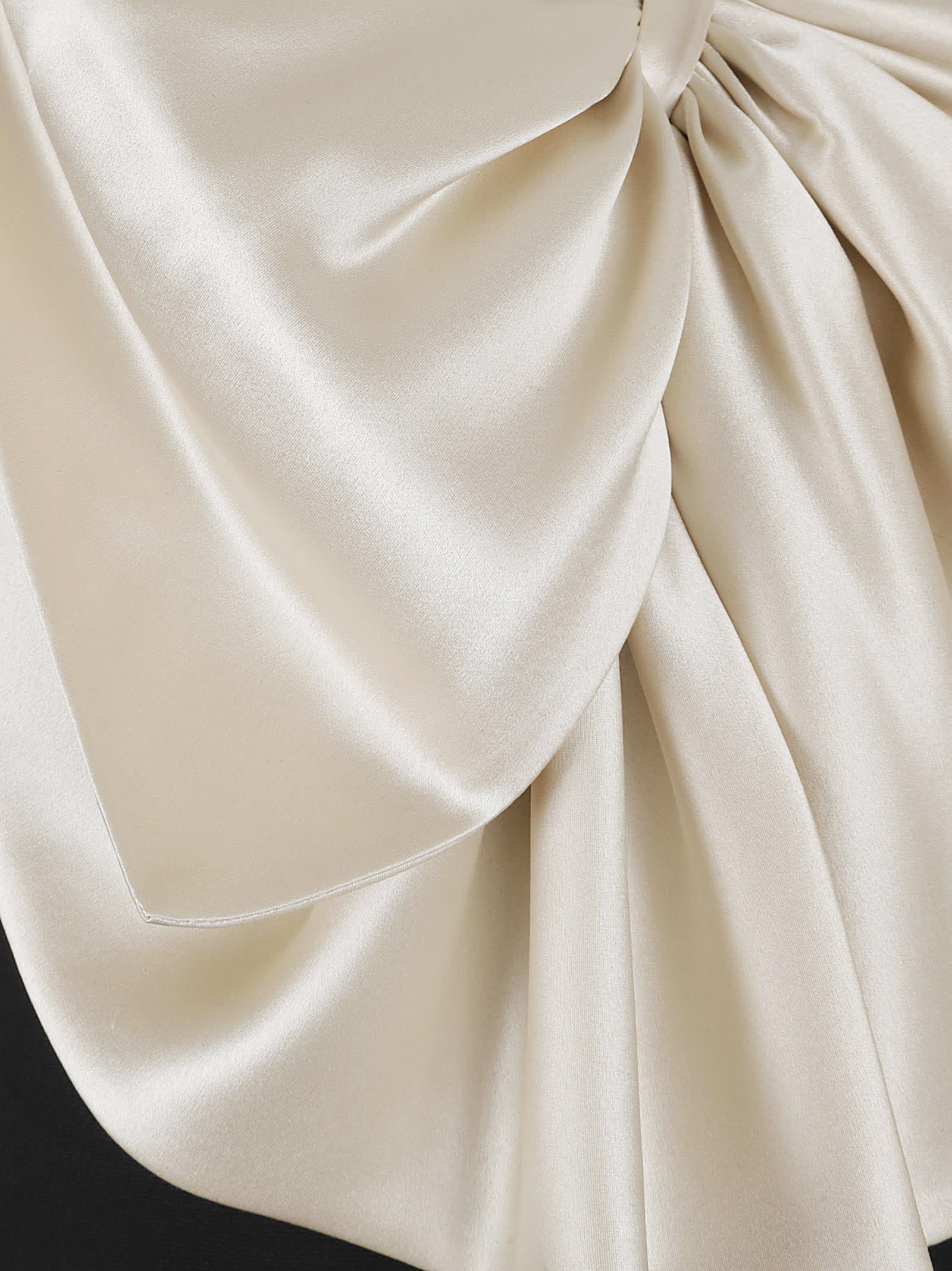 Valentino Mini Dress Solid Crepe Couture In Multi