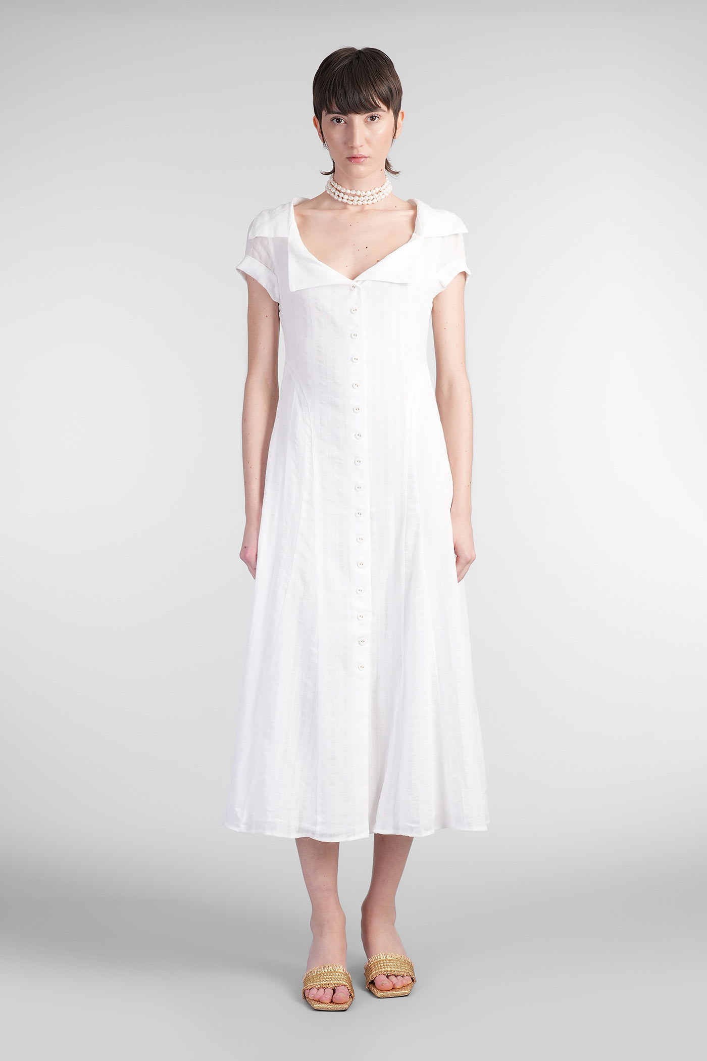 Jeanie In White Cotton