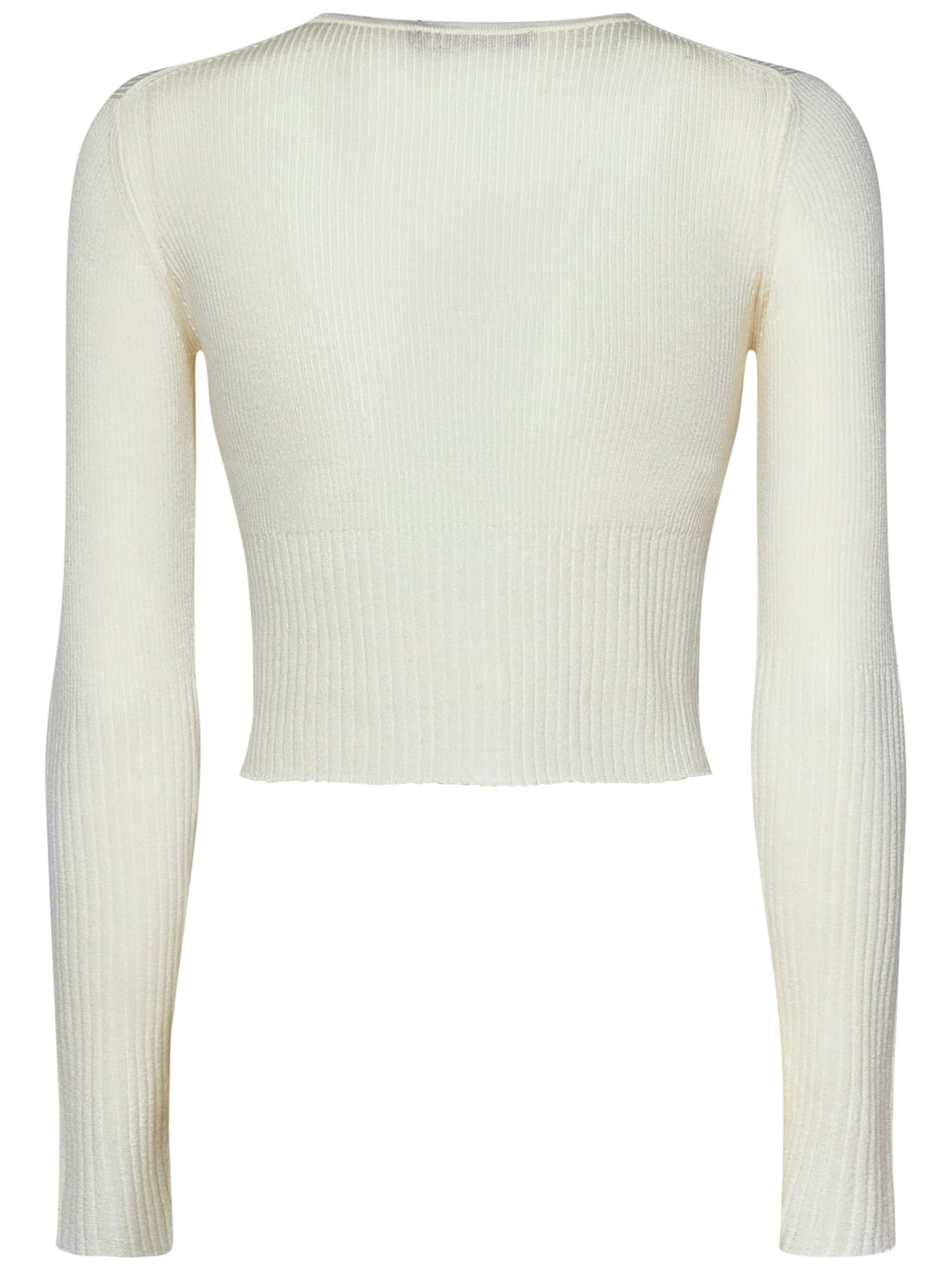 Shop Max Mara Maxmara Studio Feriale Cardigan In Ivory