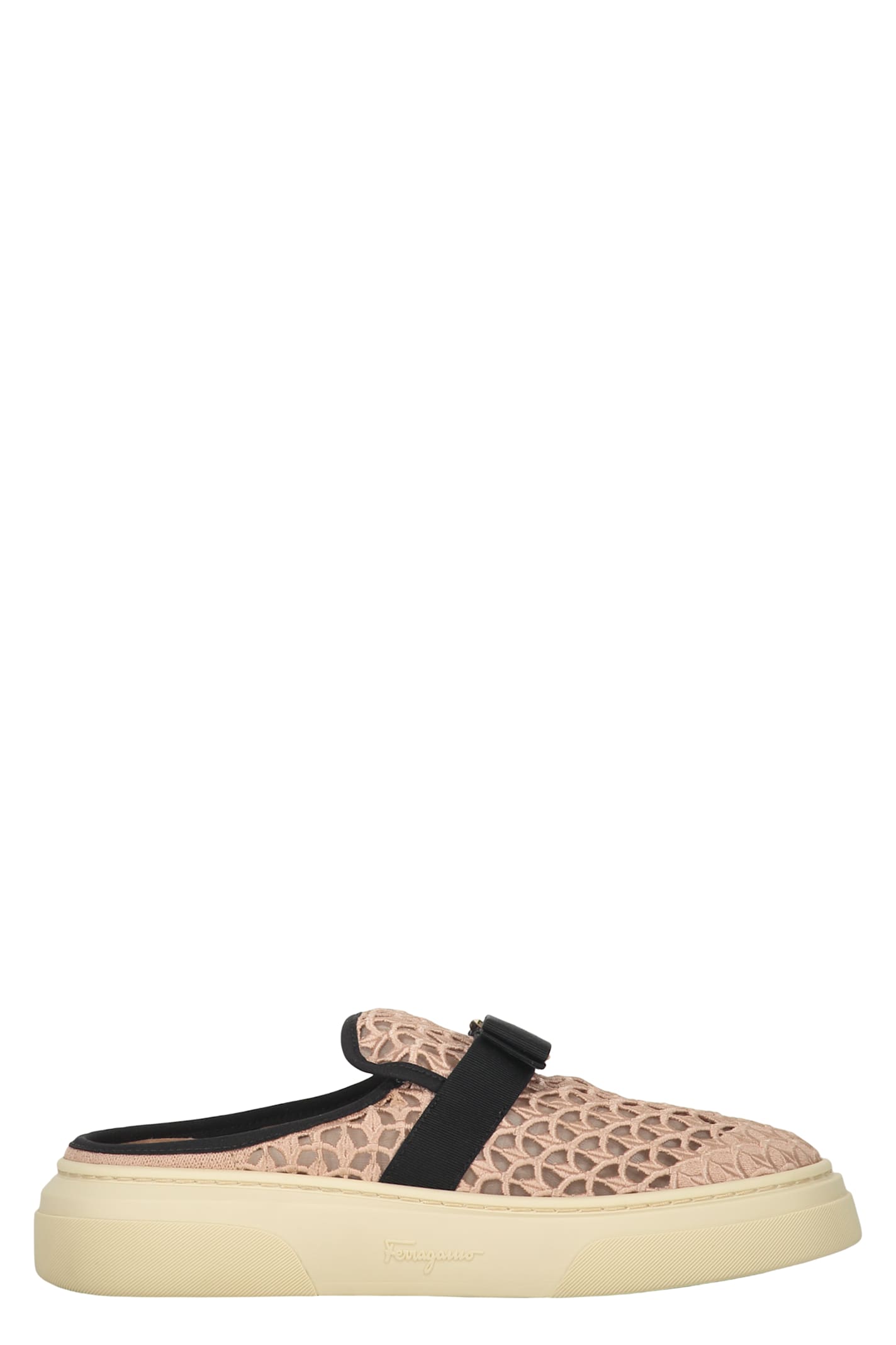 Ferragamo Cassina Slip-on Sneaker In Pink