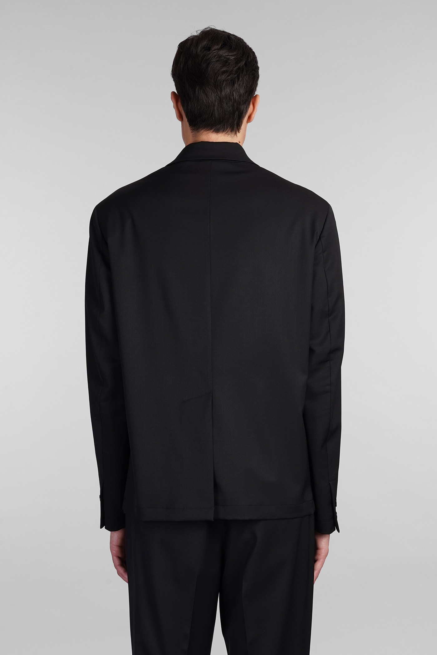 Shop Barena Venezia Lustrofin Blazer In Black Wool