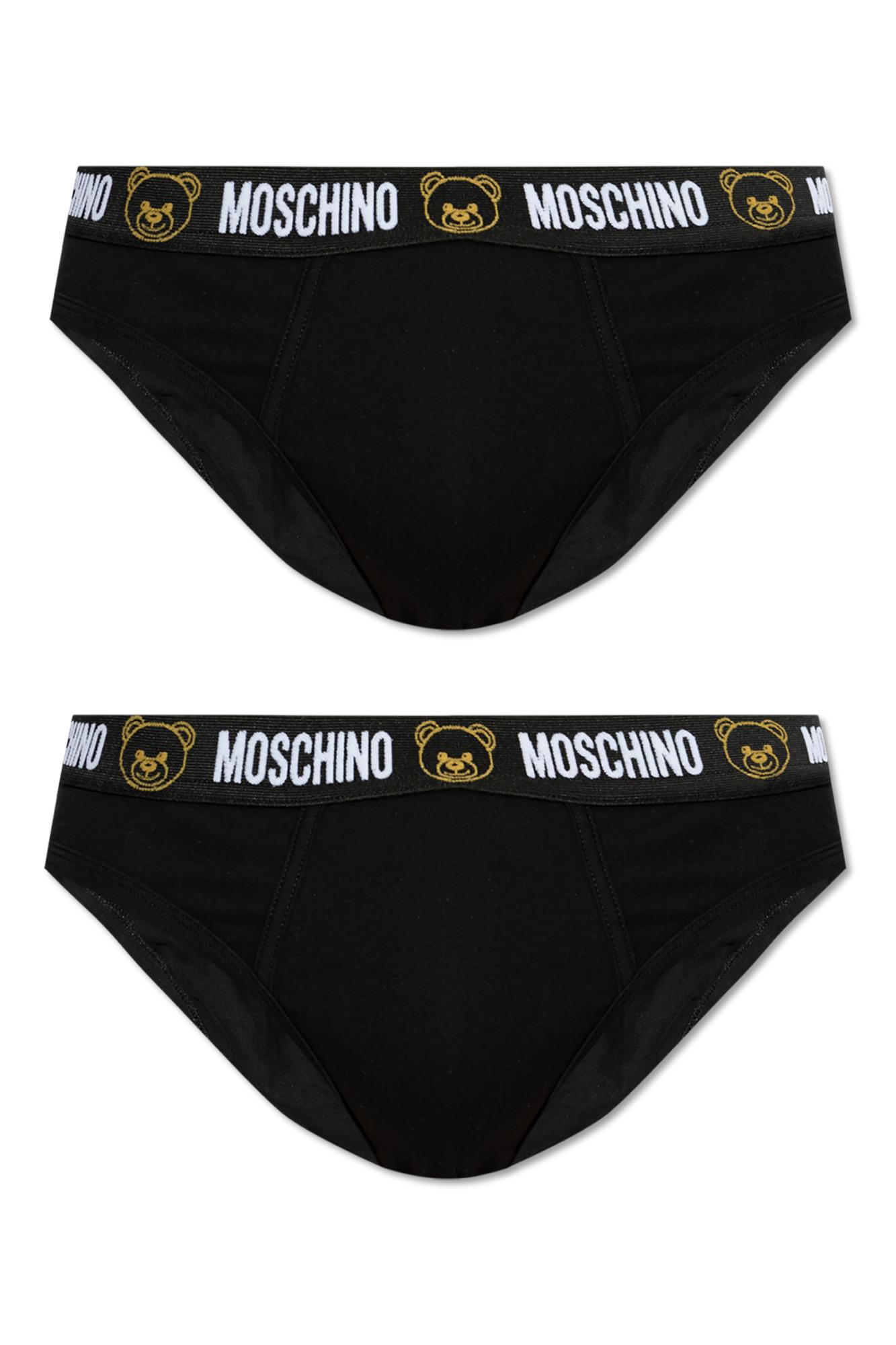 Moschino Two Piece Briefs Pants In Black