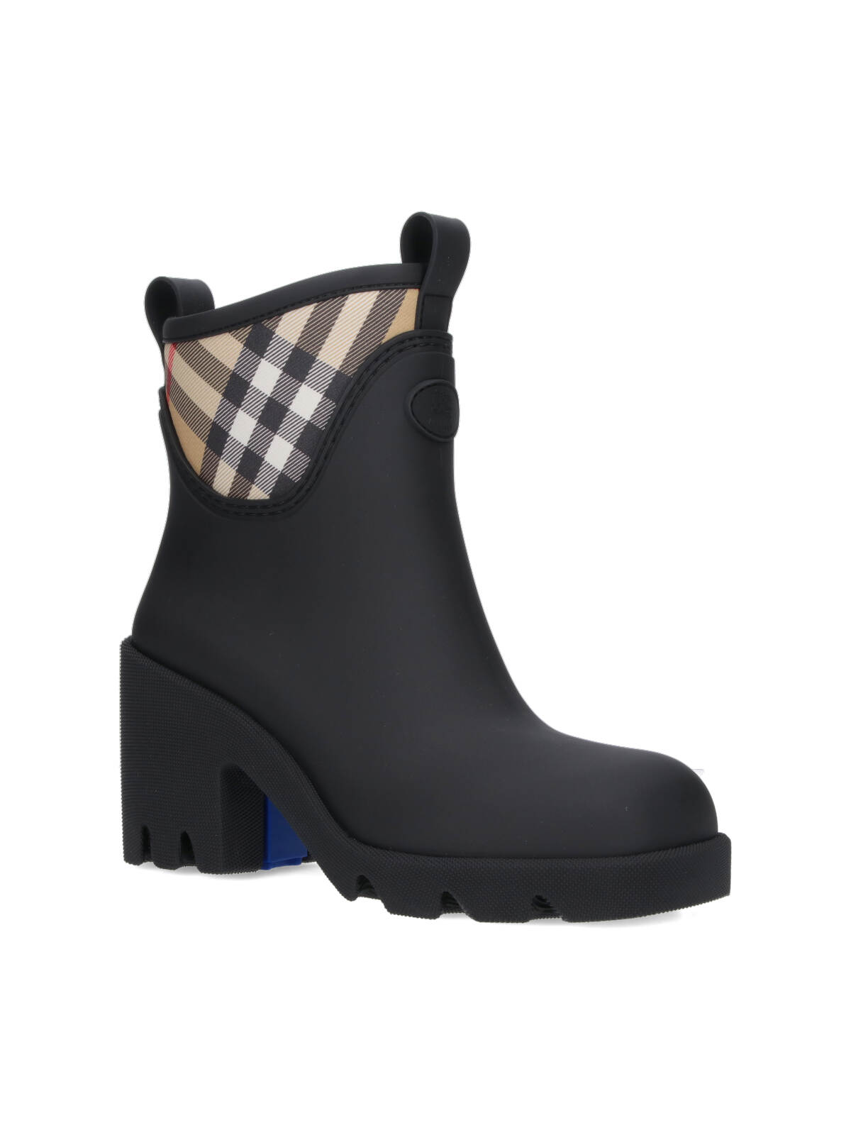 Burberry Marsh Stamp Ankle Boots In Black