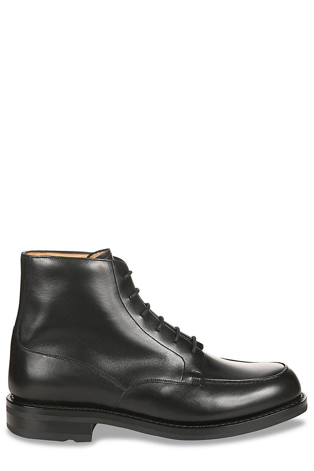 Shop Church's Round-toe Lace-up Ankle Boots In Nero