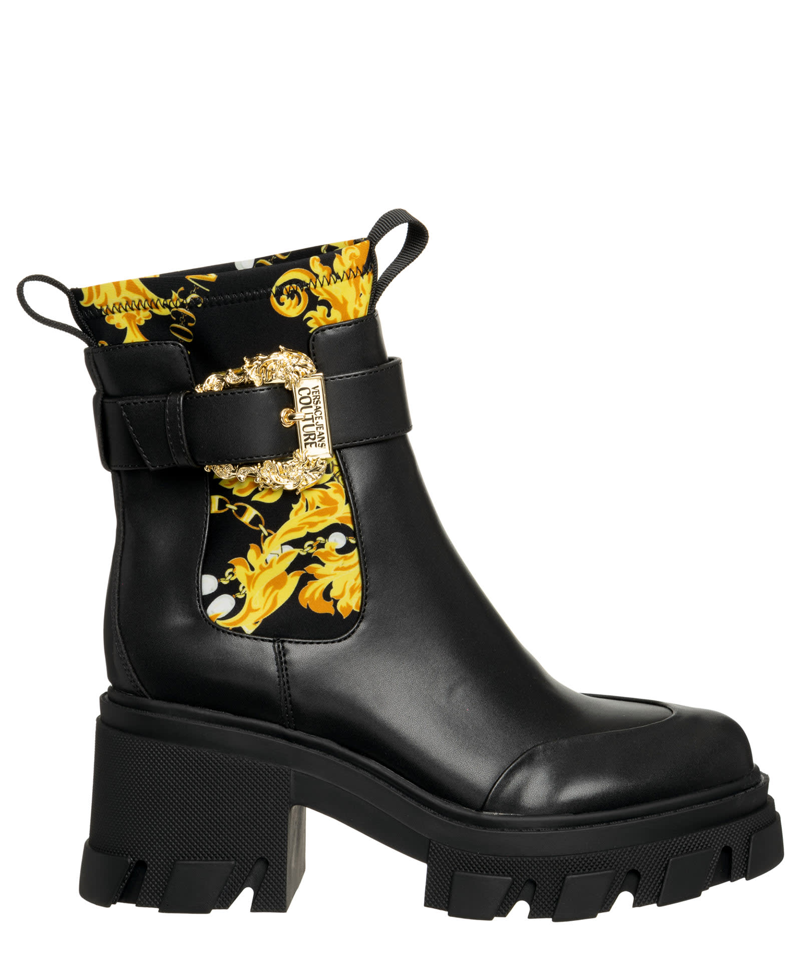 VERSACE JEANS COUTURE CHAIN COUTURE CHAIN COUTURE ANKLE BOOTS