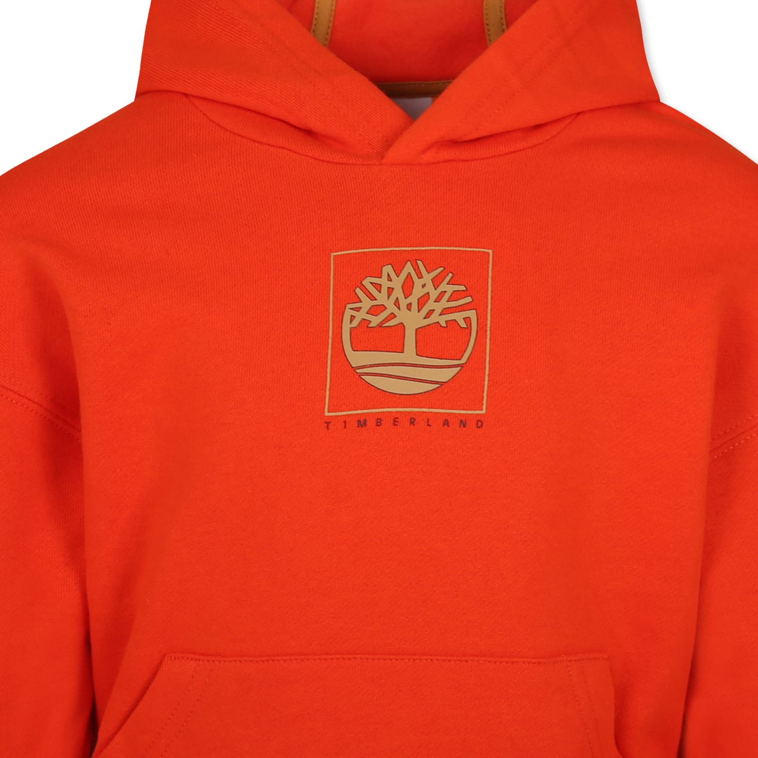 Timberland Red Sweatshirt For Boy With Tree Print In Red