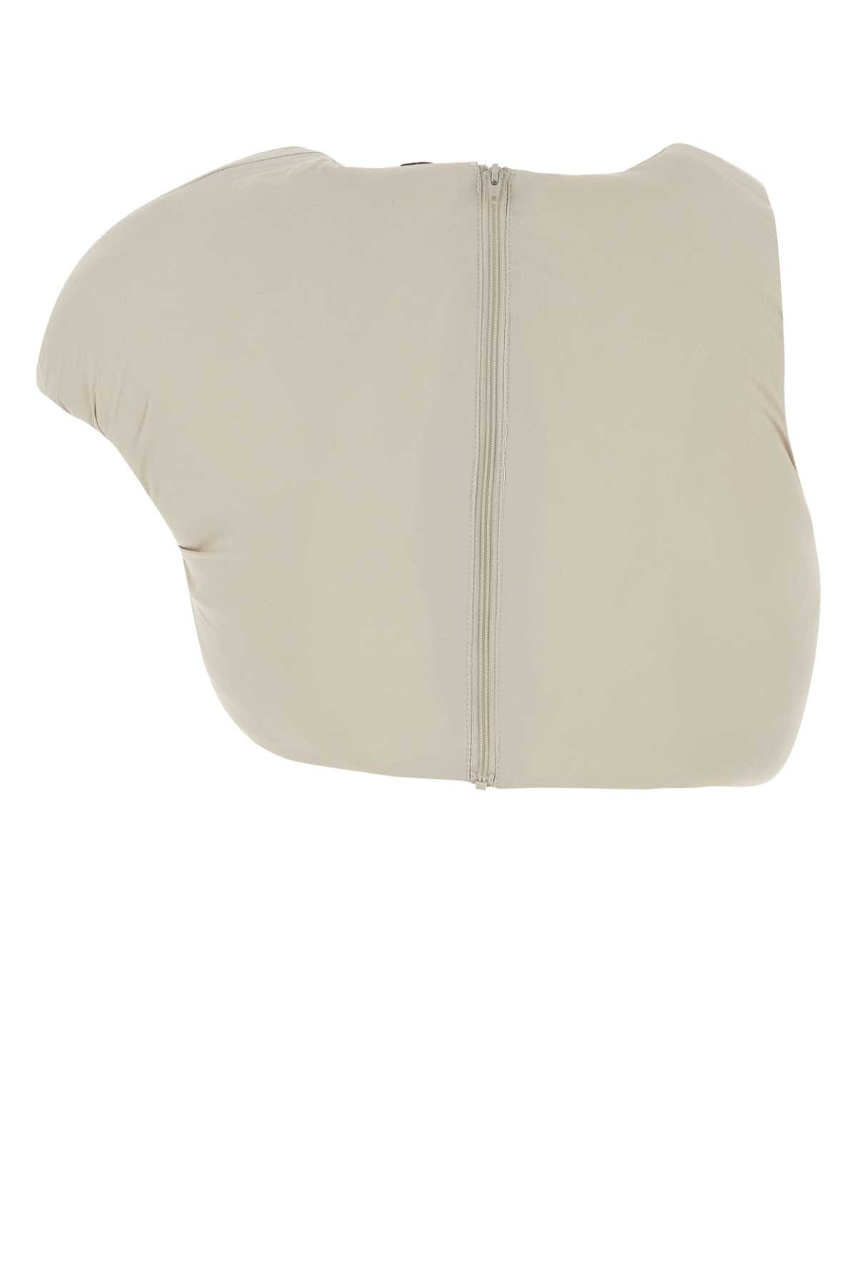 Shop Entire Studios Sand Stretch Nylon Padded Boulder Top In Paper