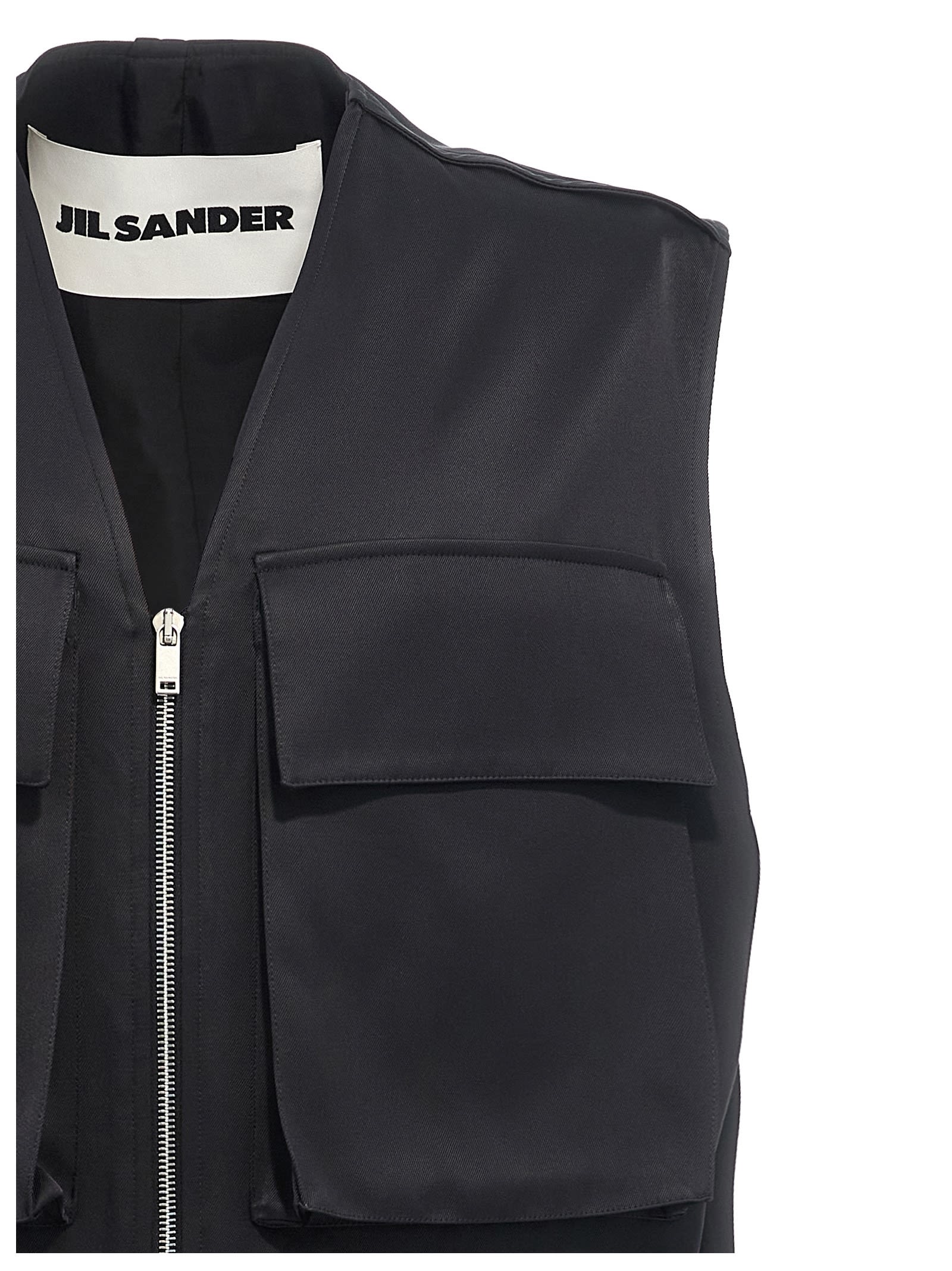 Shop Jil Sander 14 Vest In Black