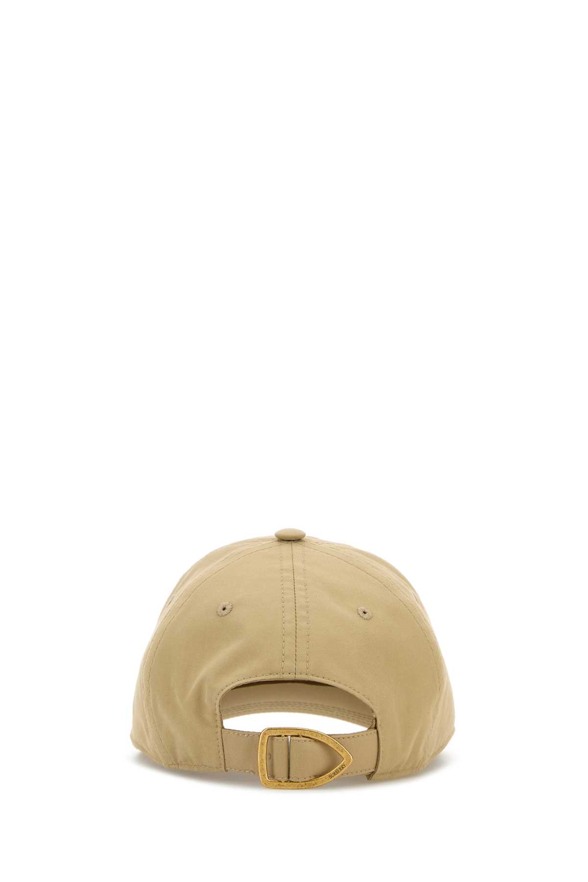 Burberry Embroidered Cotton-twill Baseball Cap In Flax