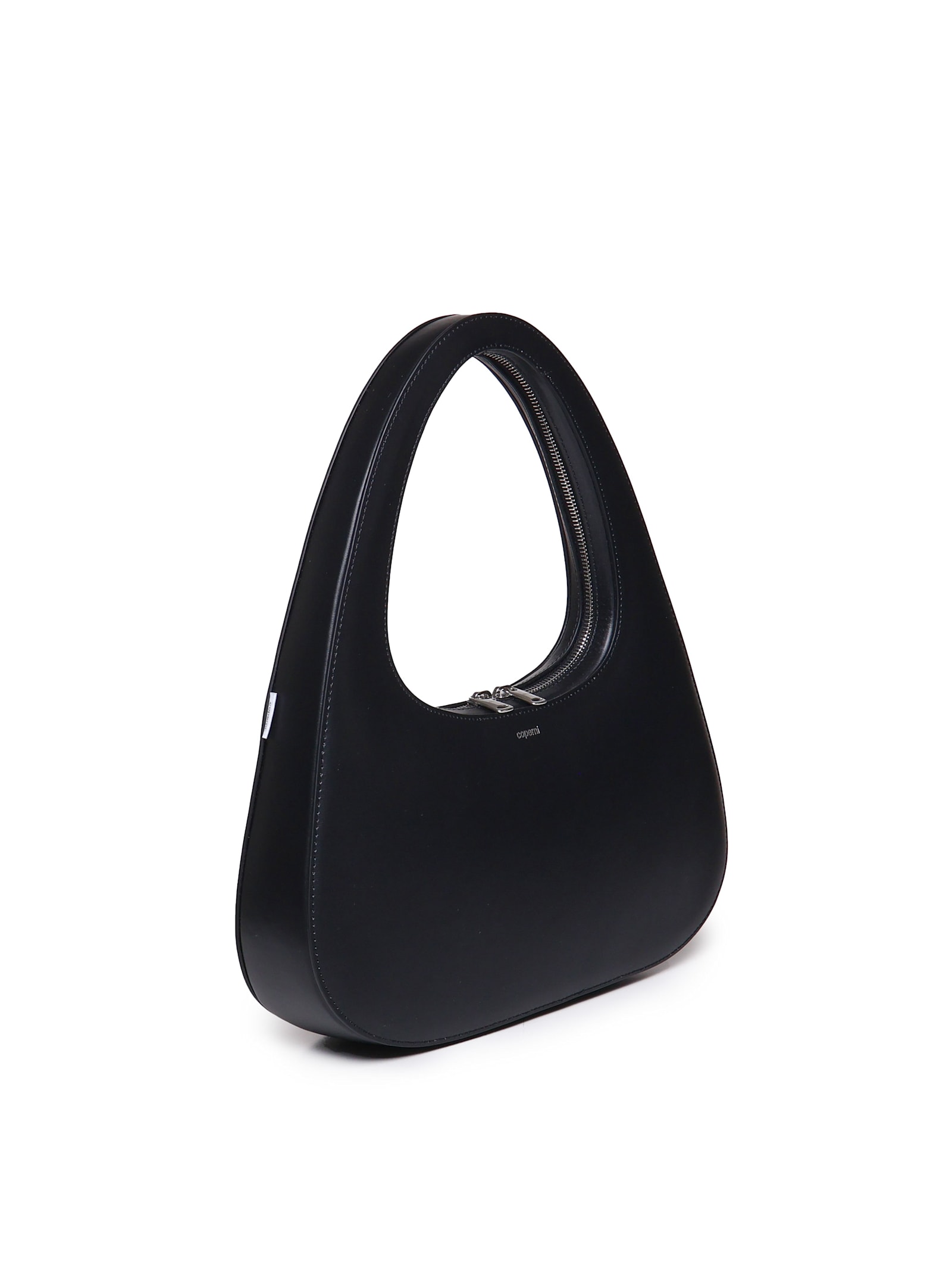 Shop Coperni Logo Printed Zipped Tote Bag In Black