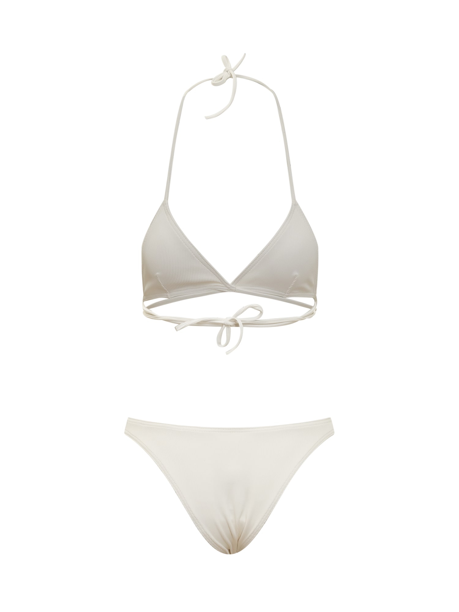 Shop Lido Tredici Rib Bikini In Ivory