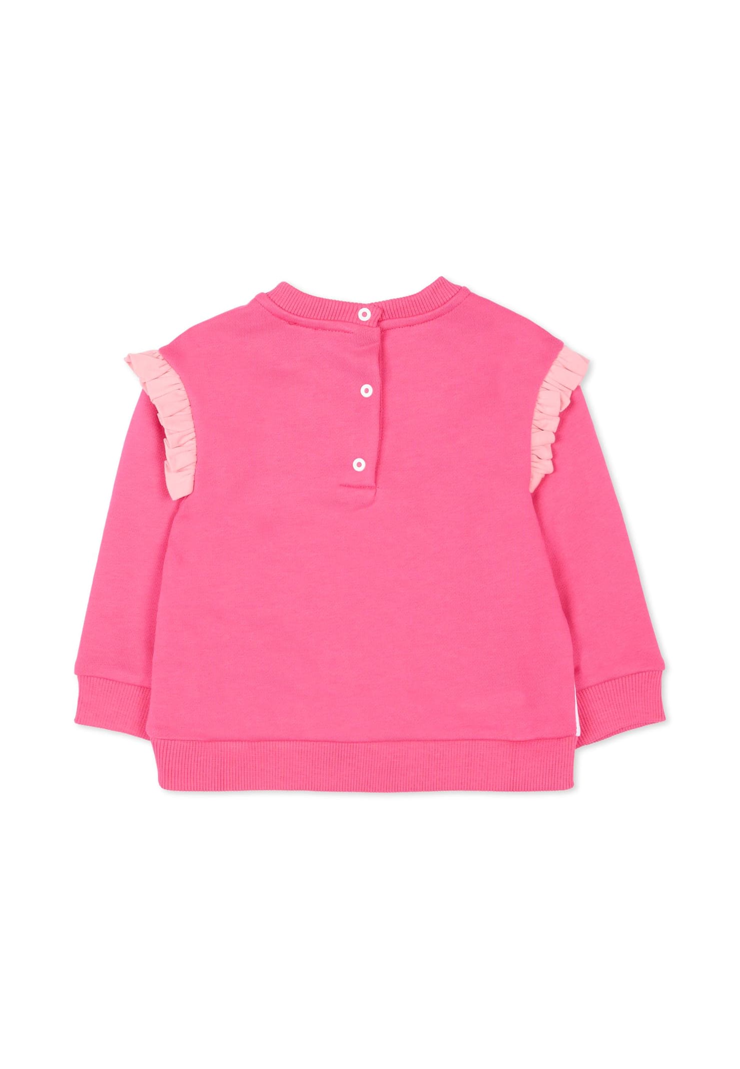 Missoni Multicolor Sweatshirt For Baby Girl With Logo In White