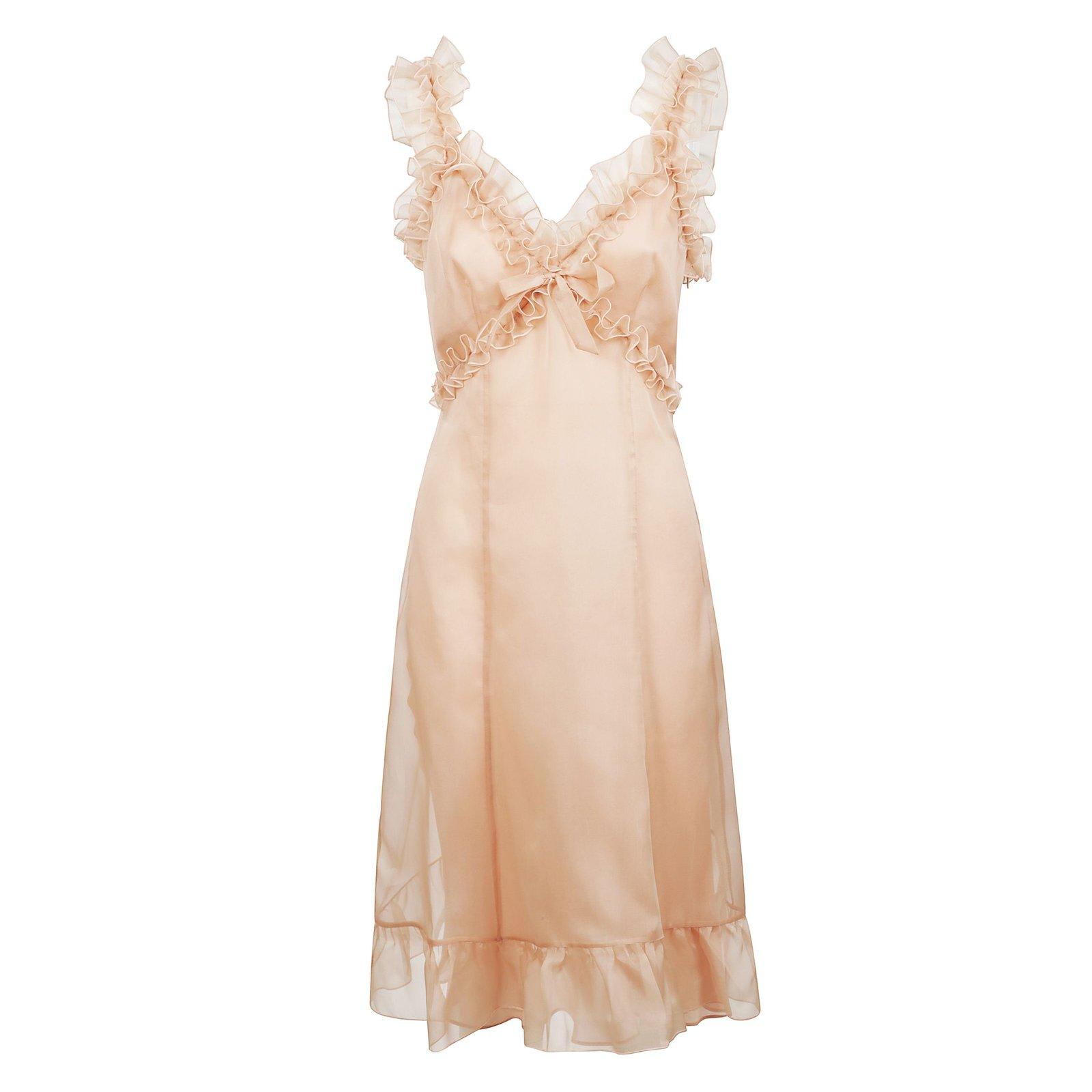 Alessandra Rich Organza Slip Dress