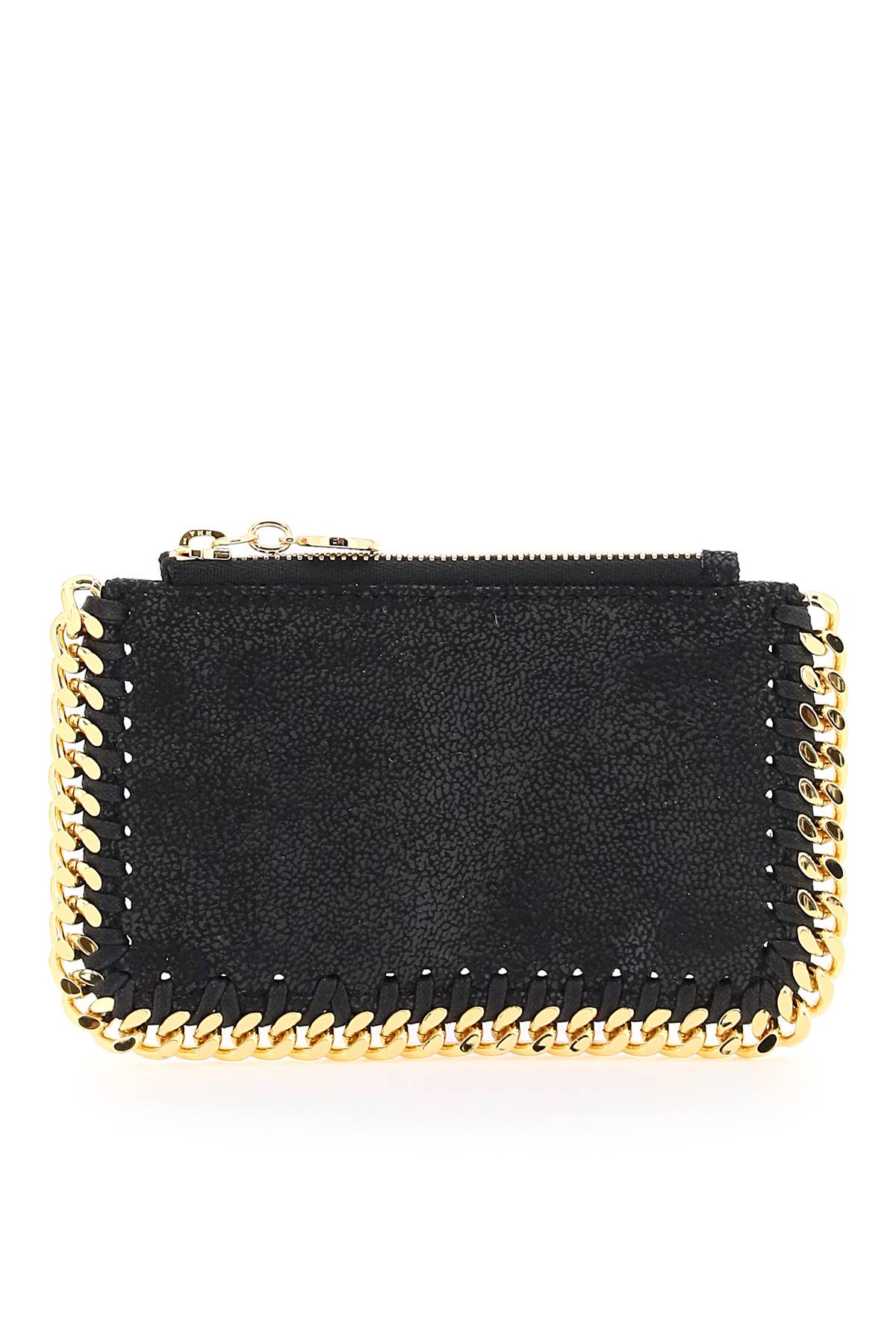 Shop Stella Mccartney Falabella Cardholder Pouch In Nero