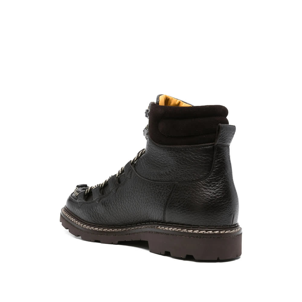 Doucal's Lace-up Leather Boots In Multi