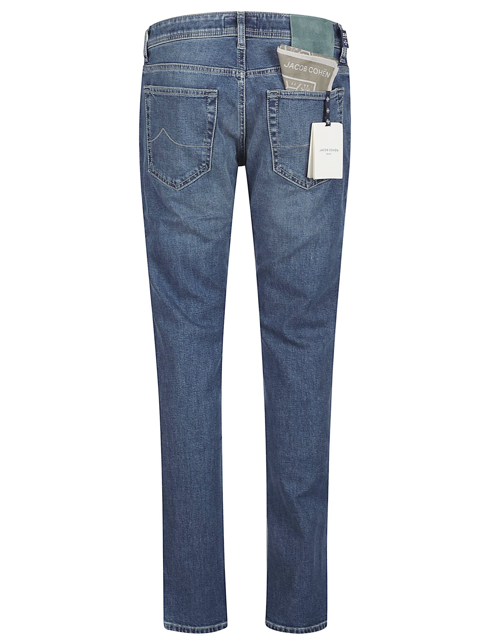 Jacob Cohen 5 Pockets Super Slim Fit Nick Slim Jeans In Animal Print